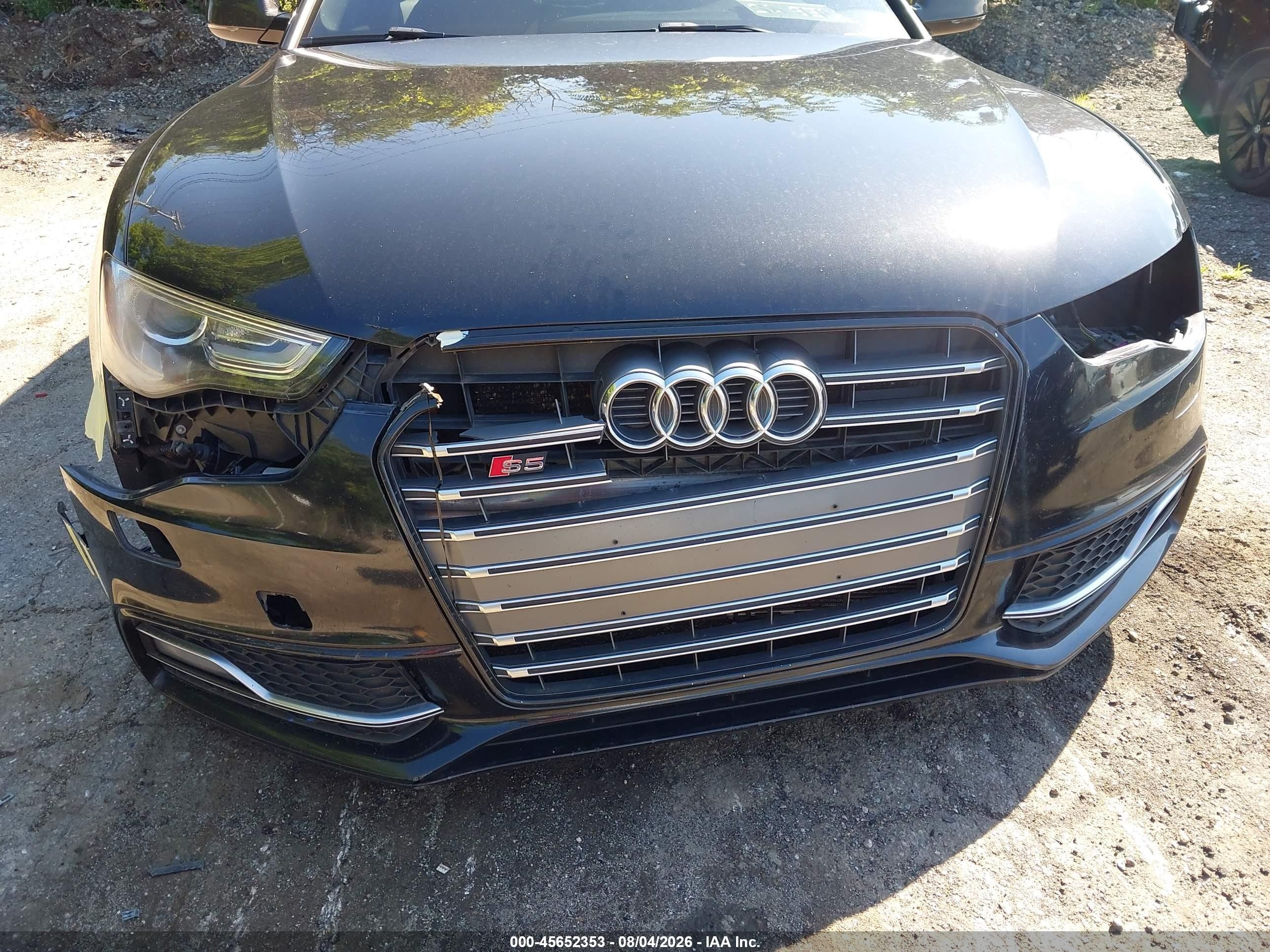 2014 Audi S5 3.0t Premium Plus Black vin: WAUCGAFR2EA012315