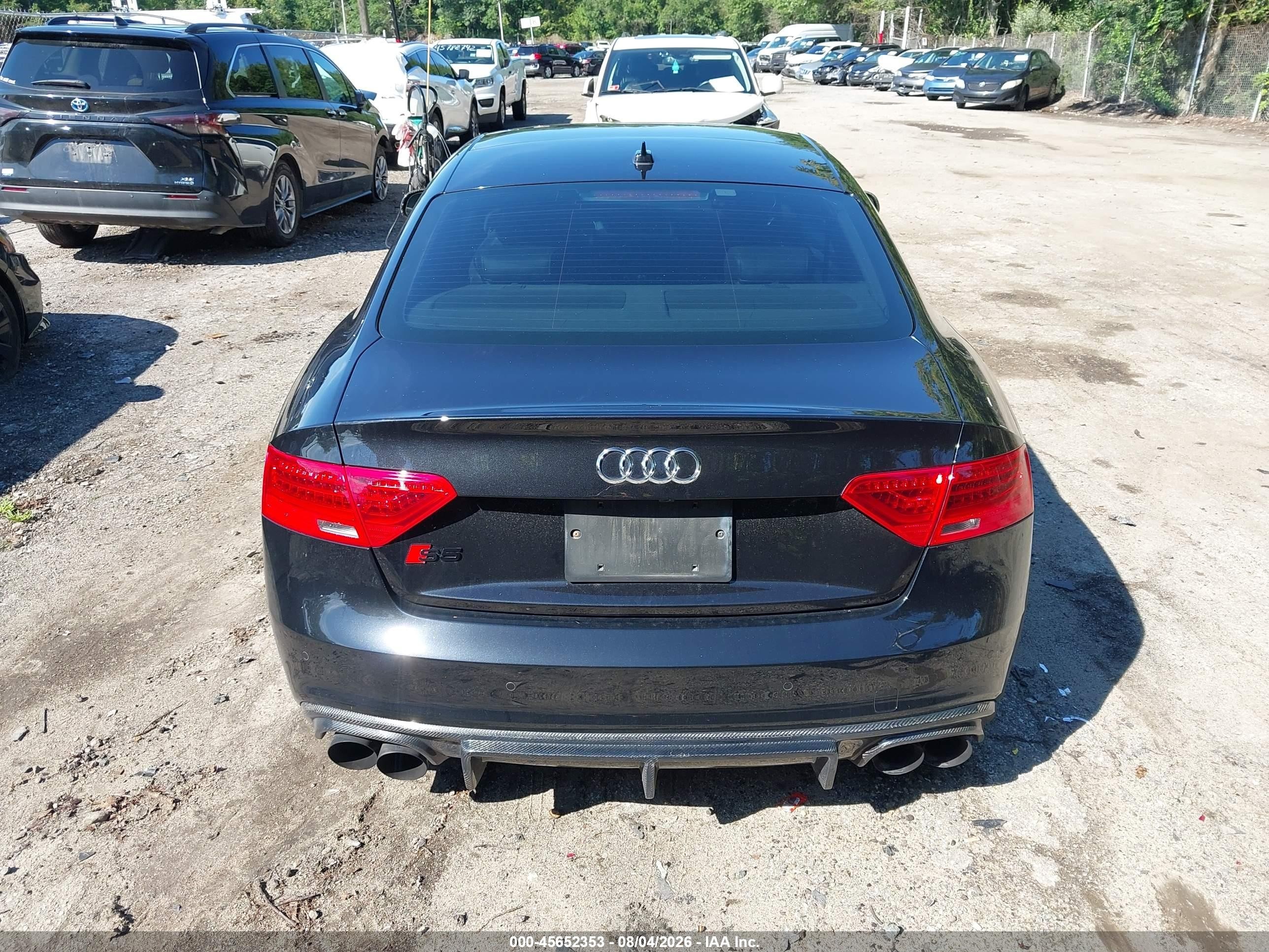 2014 Audi S5 3.0t Premium Plus Black vin: WAUCGAFR2EA012315