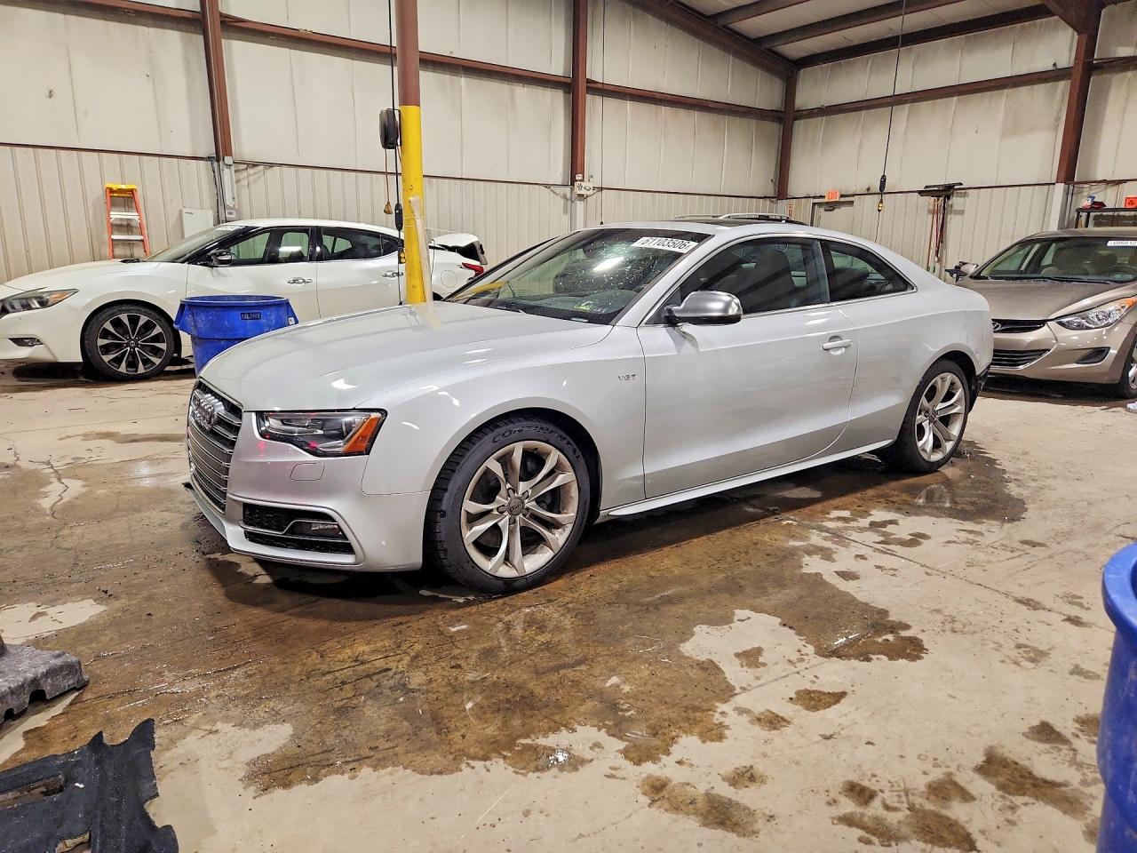 2013 Audi S5 Premium Plus Silver vin: WAUCGAFR3DA001015