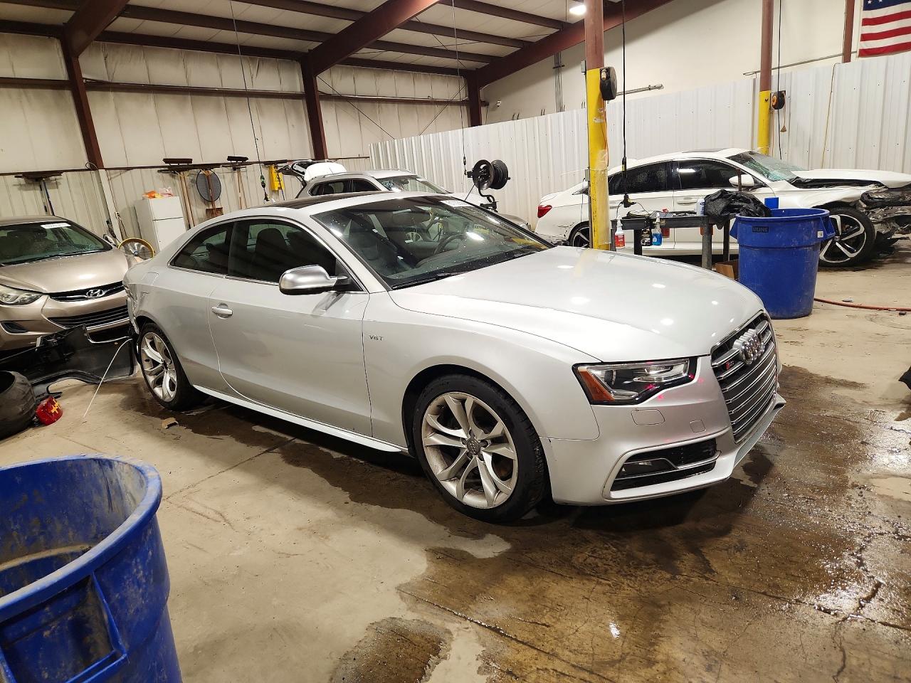 2013 Audi S5 Premium Plus Silver vin: WAUCGAFR3DA001015