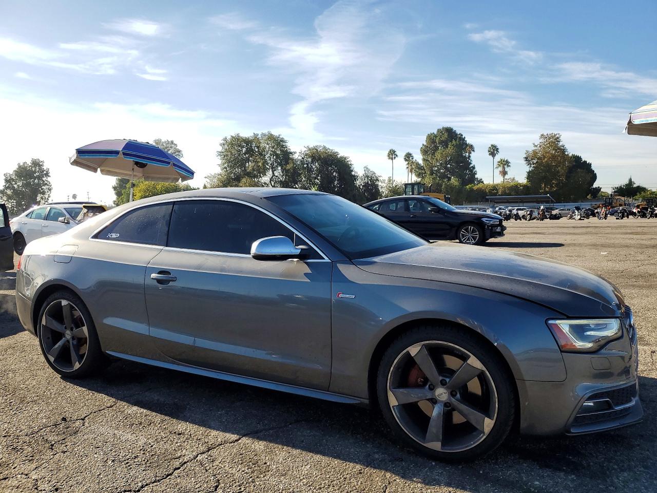 2014 Audi S5 Premium Plus Gray vin: WAUCGAFR3EA005583