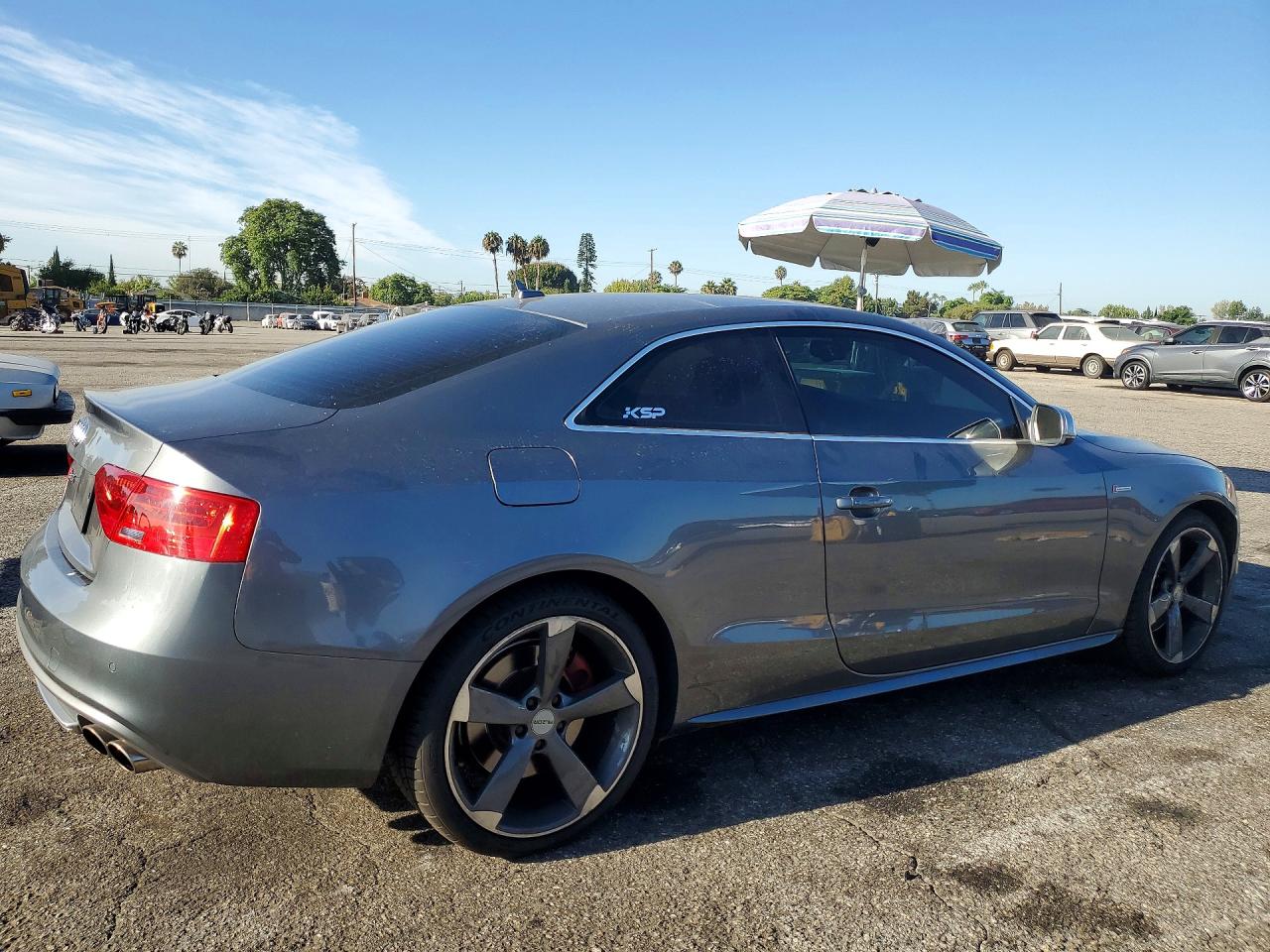 2014 Audi S5 Premium Plus Gray vin: WAUCGAFR3EA005583