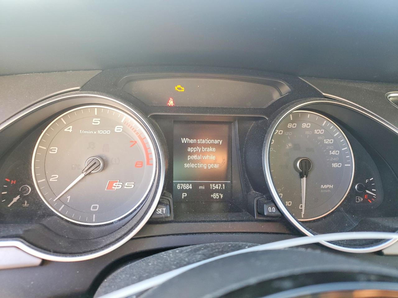 2014 Audi S5 Premium Plus White vin: WAUCGAFR3EA015580