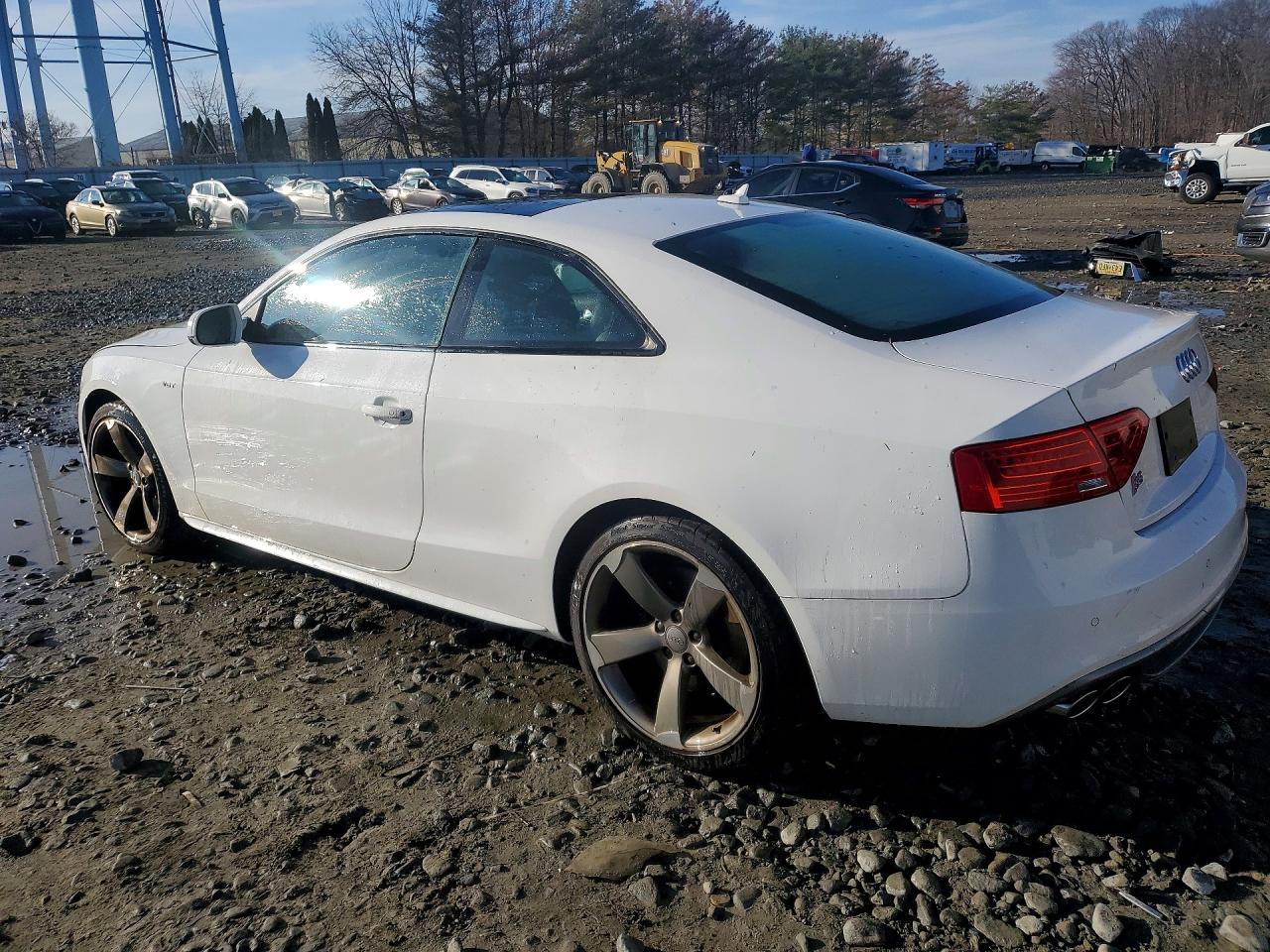 2014 Audi S5 Premium Plus White vin: WAUCGAFR3EA015580