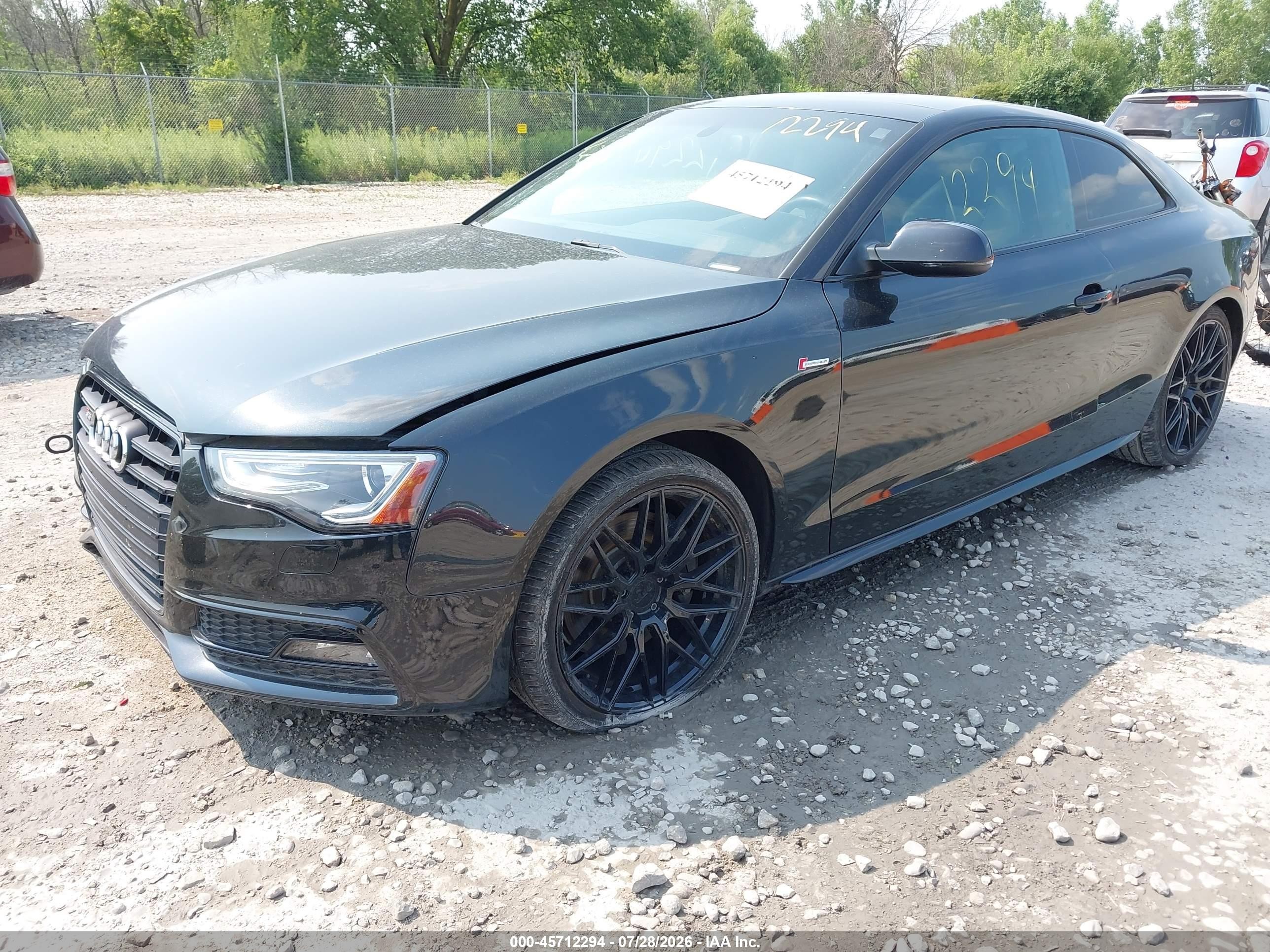 2014 Audi S5 3.0t Premium Plus Black vin: WAUCGAFR3EA065461