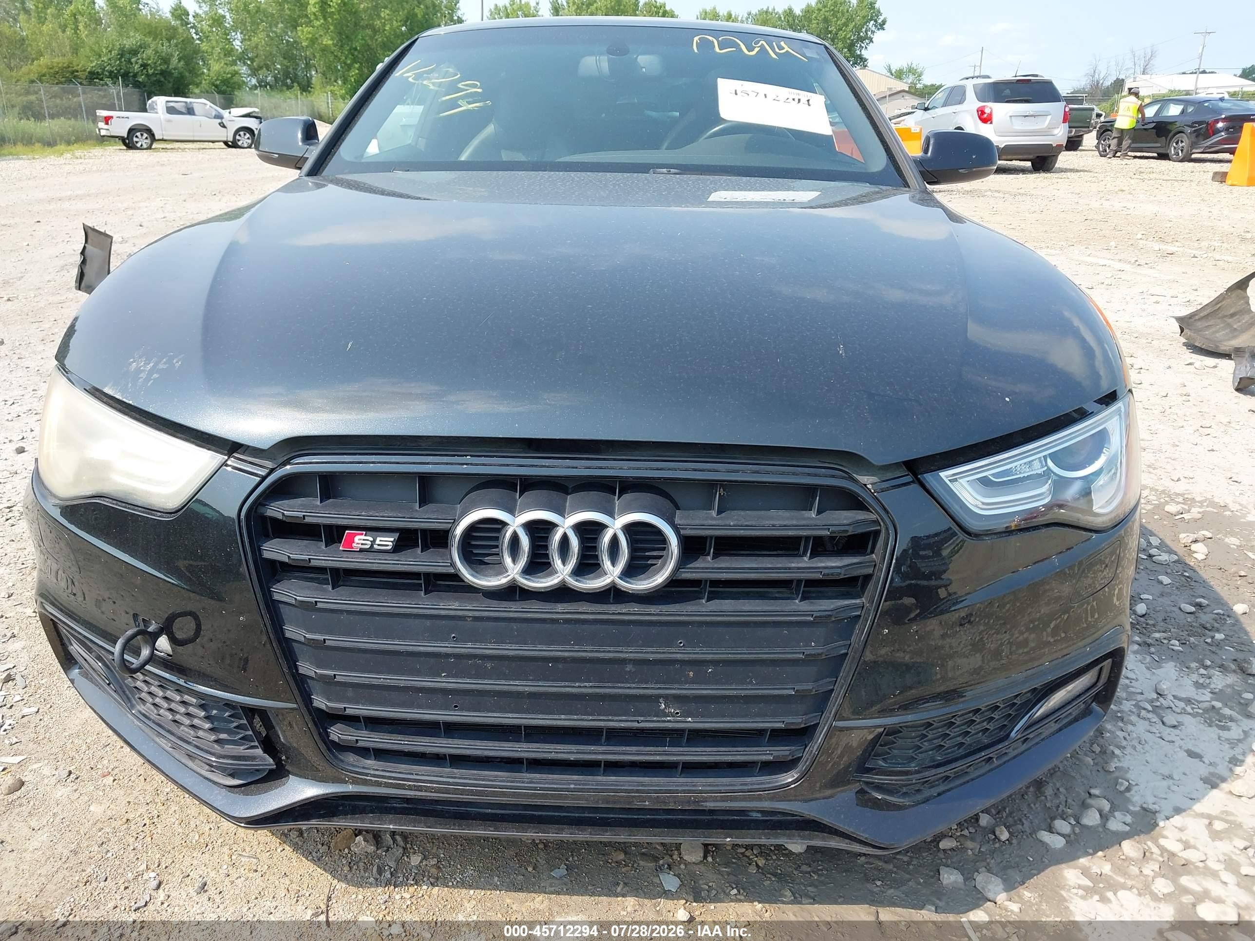 2014 Audi S5 3.0t Premium Plus Black vin: WAUCGAFR3EA065461