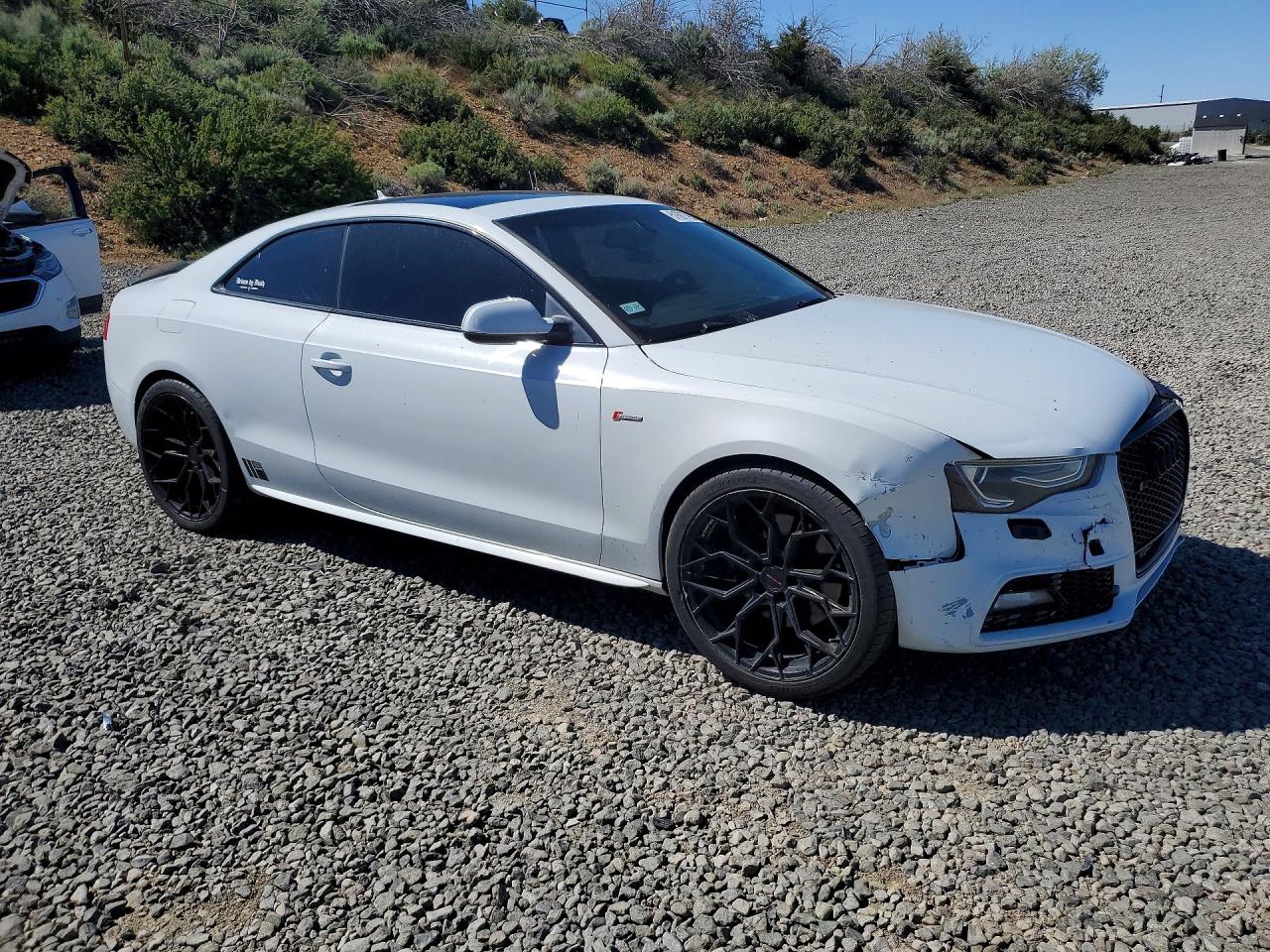 2014 Audi S5 Premium Plus White vin: WAUCGAFR5EA019114
