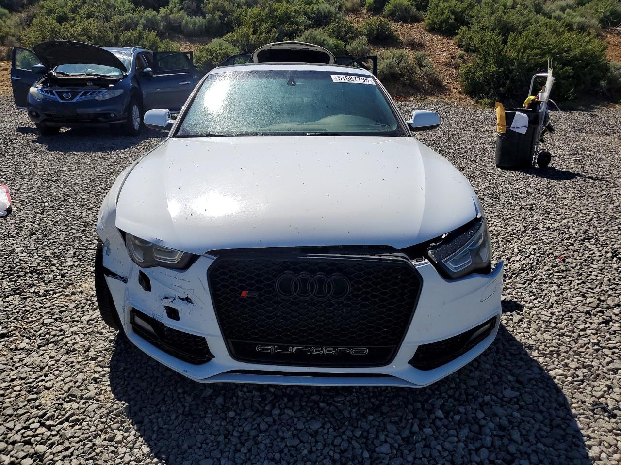 2014 Audi S5 Premium Plus White vin: WAUCGAFR5EA019114