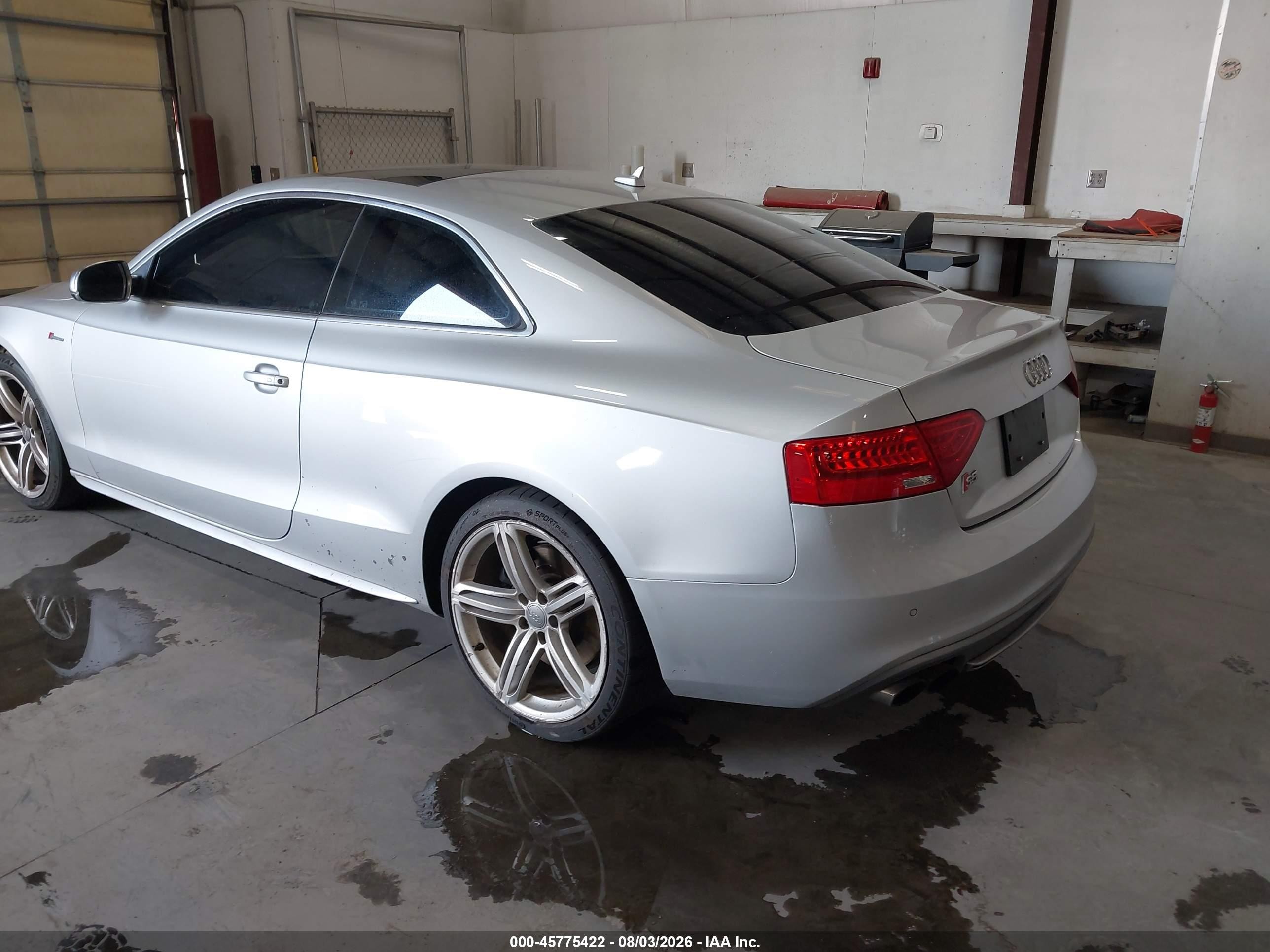 2014 Audi S5 3.0t Premium Plus Silver vin: WAUCGAFR5EA071715