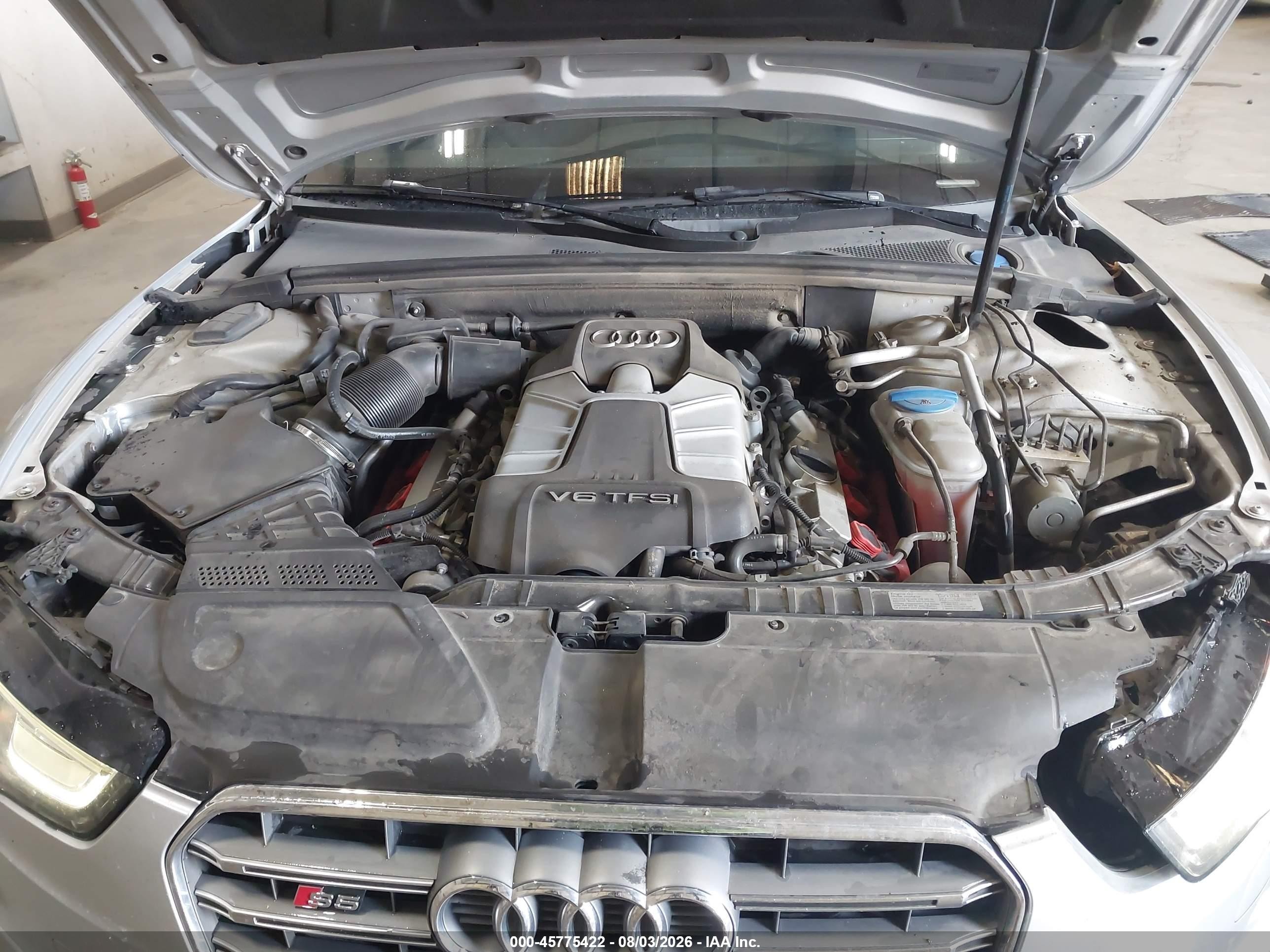 2014 Audi S5 3.0t Premium Plus Silver vin: WAUCGAFR5EA071715