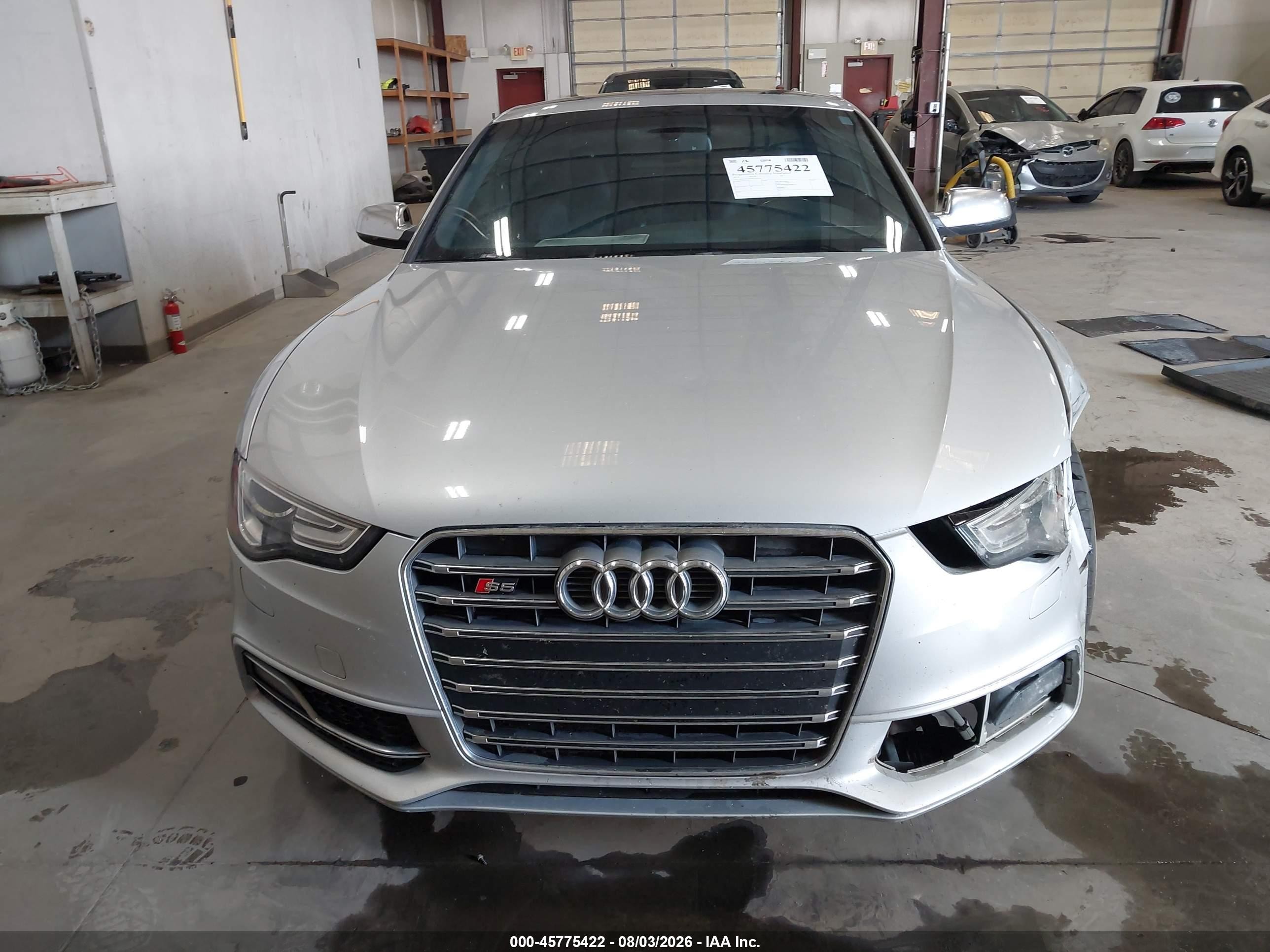 2014 Audi S5 3.0t Premium Plus Silver vin: WAUCGAFR5EA071715