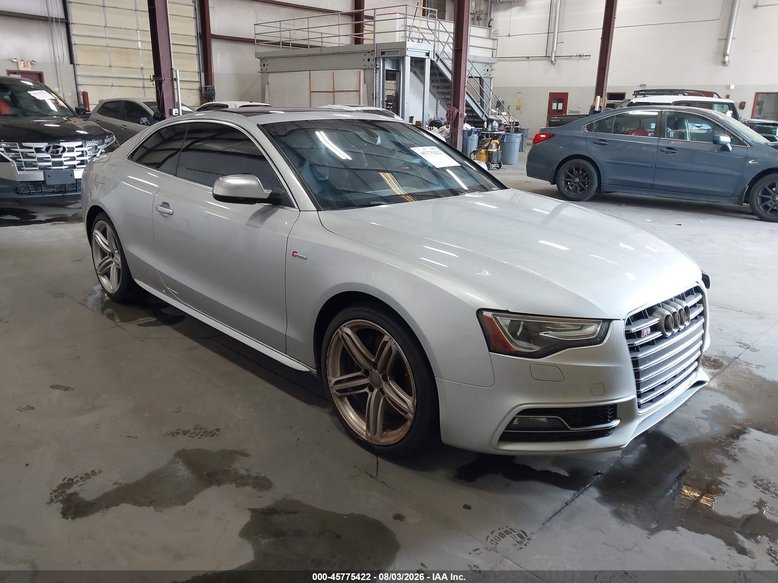 2014 Audi S5 3.0t Premium Plus Silver vin: WAUCGAFR5EA071715