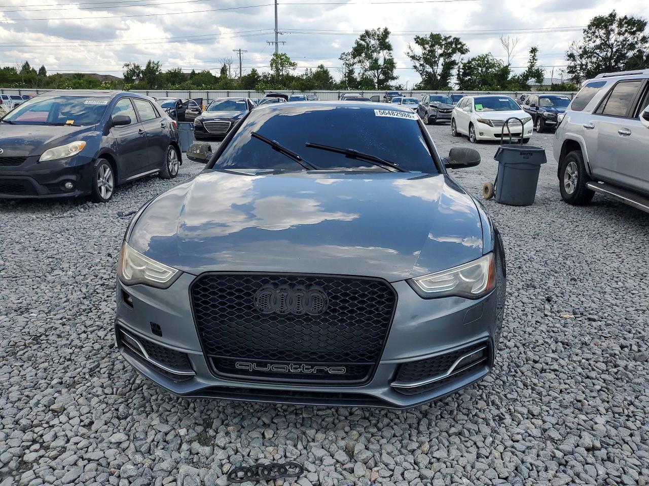 2013 Audi S5 Premium Plus Gray vin: WAUCGAFR6DA002272