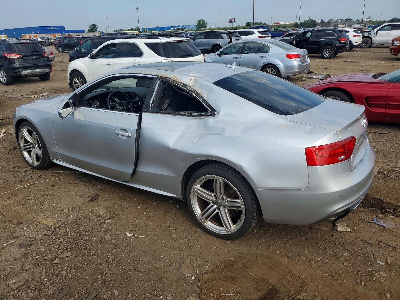 2013 Audi S5 Premium Plus Серебряный vin: WAUCGAFR6DA043260