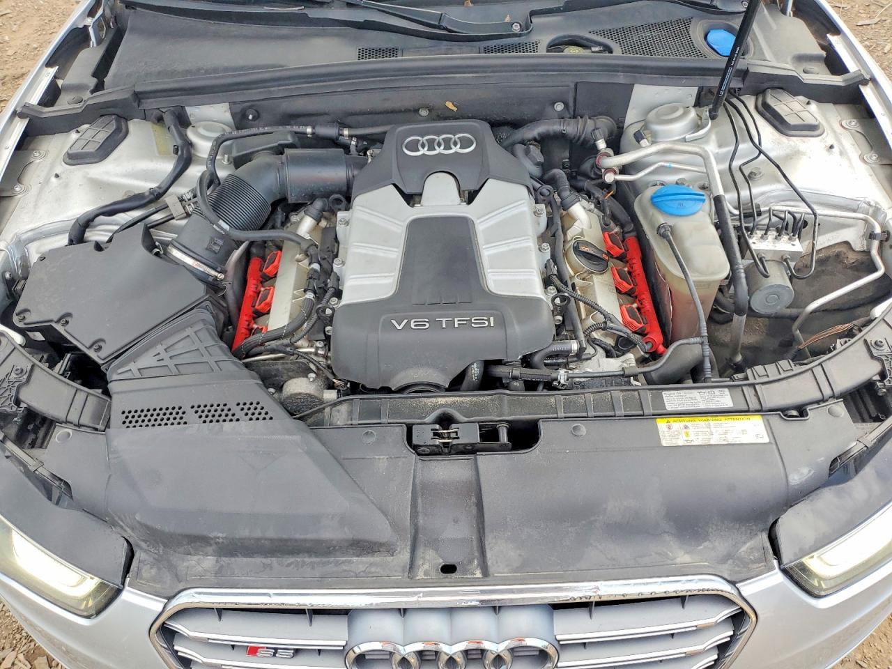 2013 Audi S5 Premium Plus Серебряный vin: WAUCGAFR6DA043260