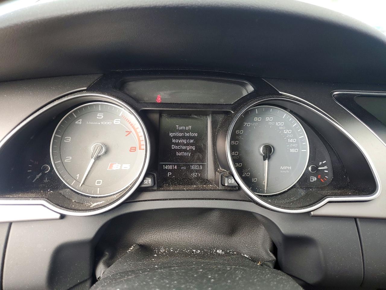 2013 Audi S5 Premium Plus Серебряный vin: WAUCGAFR6DA043260