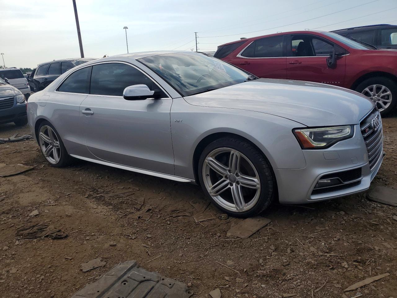 2013 Audi S5 Premium Plus Серебряный vin: WAUCGAFR6DA043260