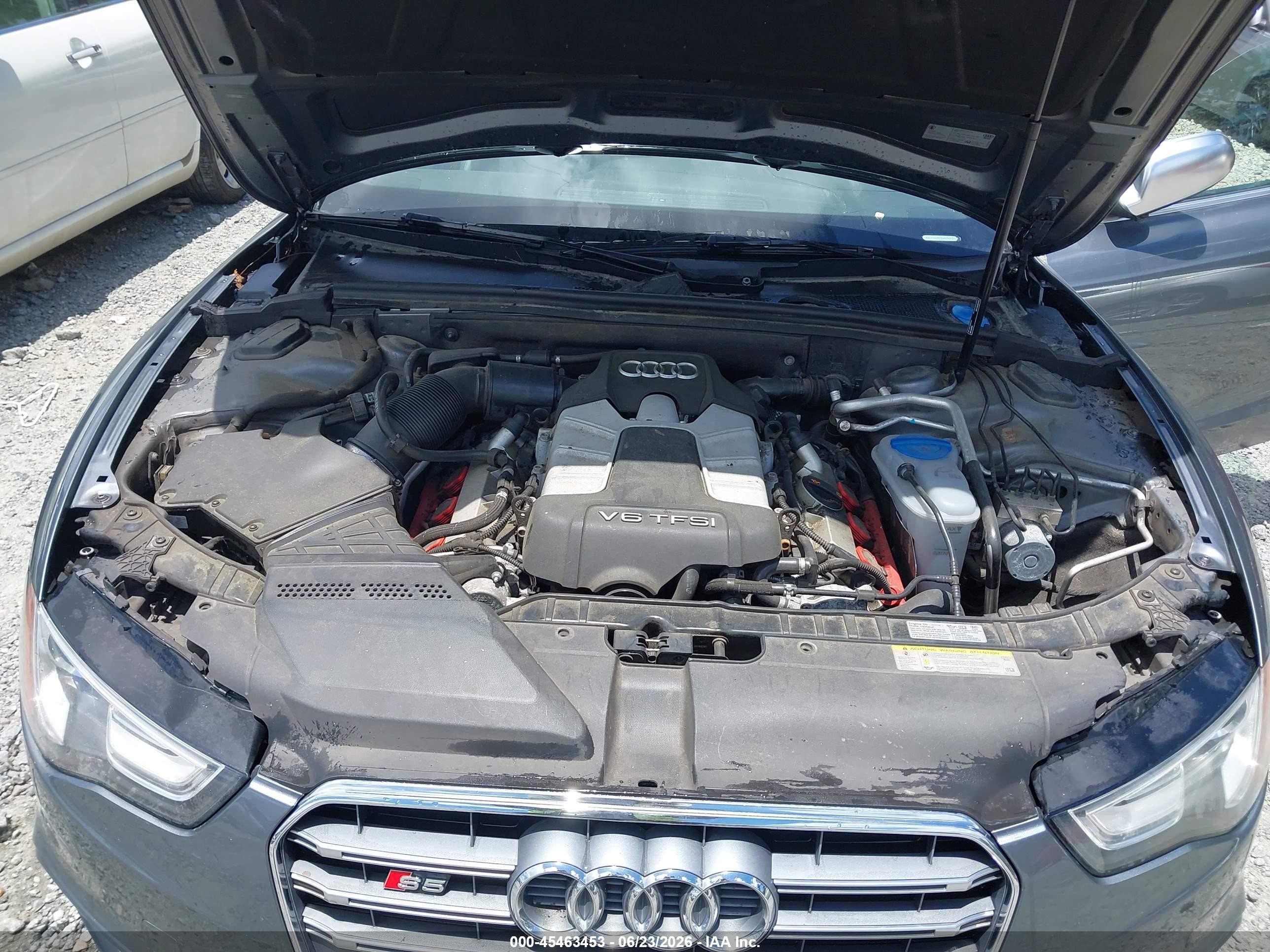 2013 Audi S5 3.0t Premium Plus Gray vin: WAUCGAFR7DA034339