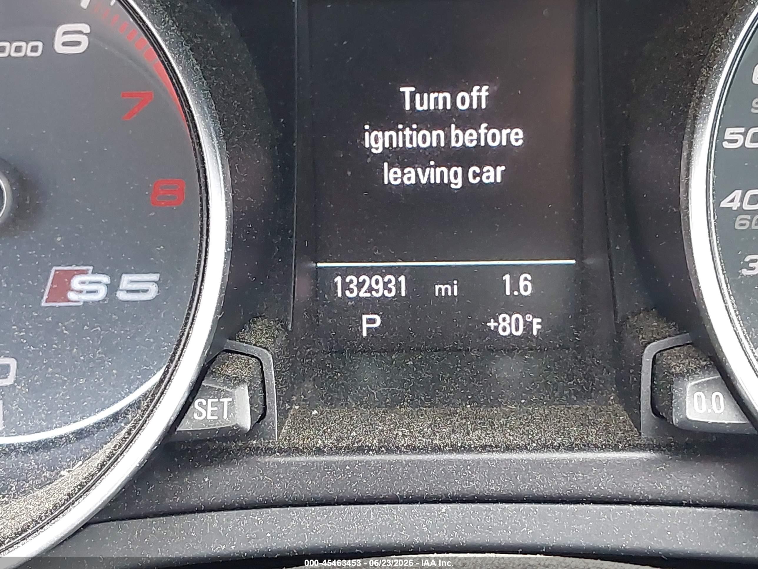 2013 Audi S5 3.0t Premium Plus Gray vin: WAUCGAFR7DA034339