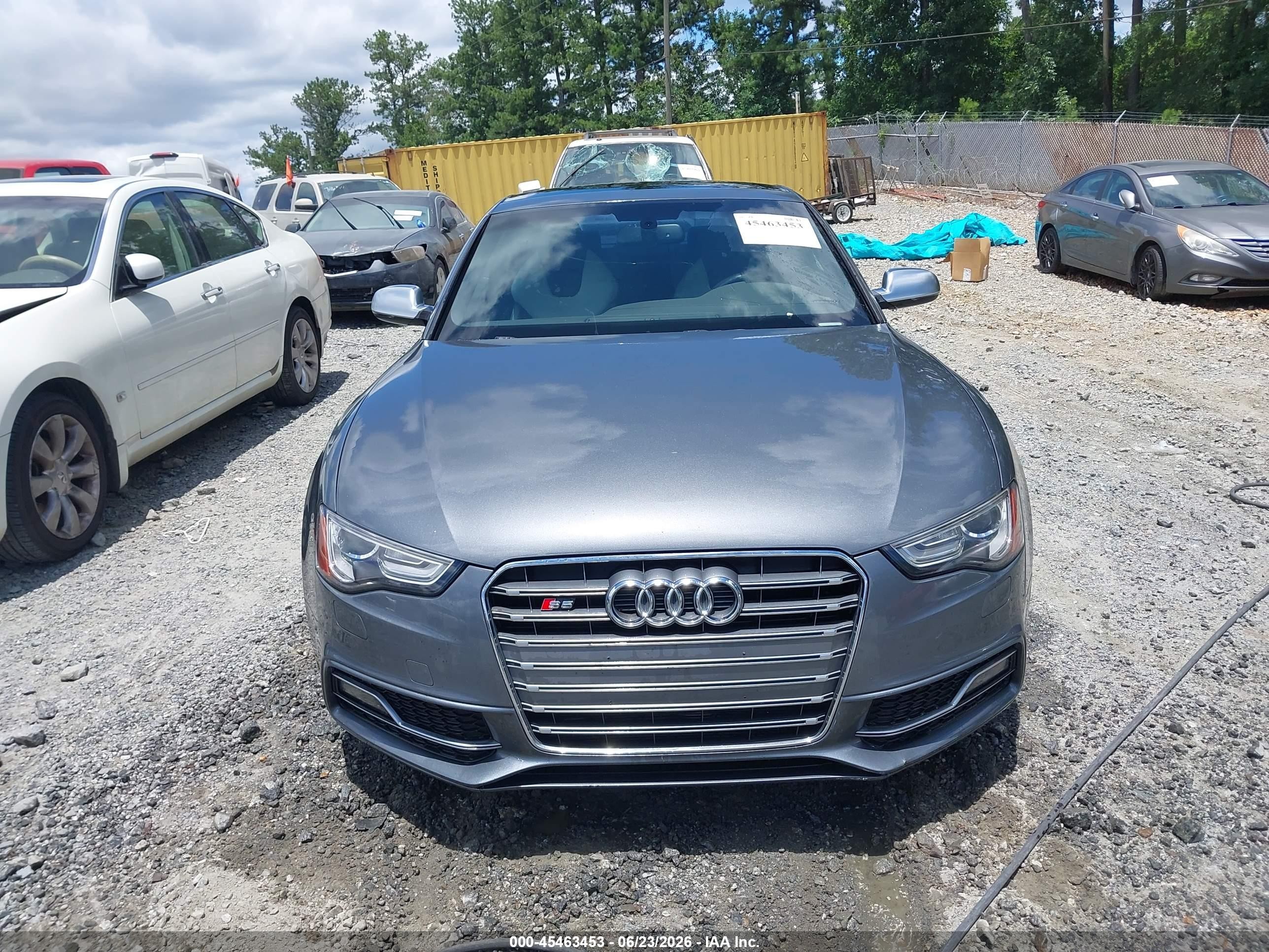 2013 Audi S5 3.0t Premium Plus Gray vin: WAUCGAFR7DA034339