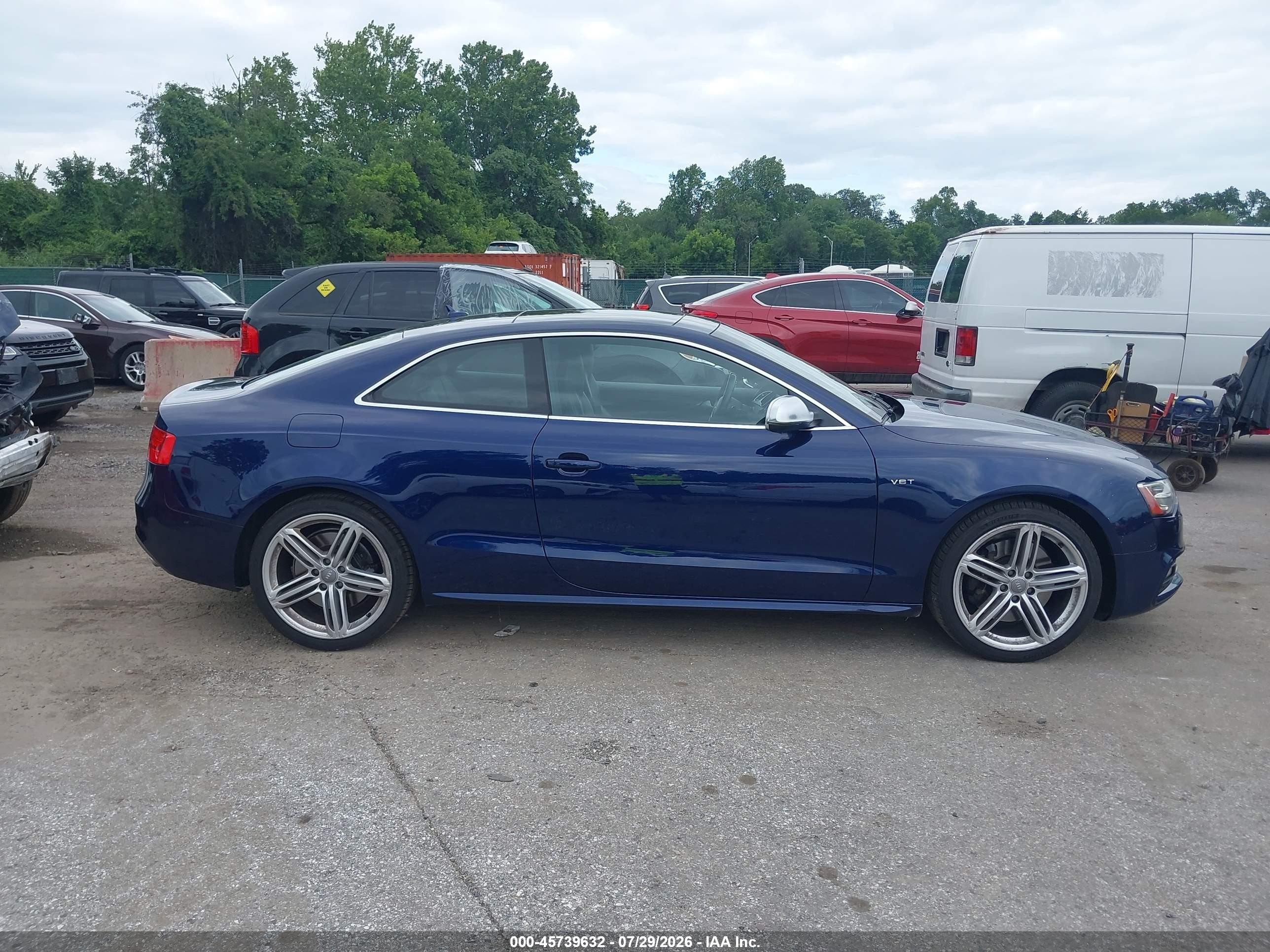 2014 Audi S5 3.0t Premium Plus Blue vin: WAUCGAFR7EA018465