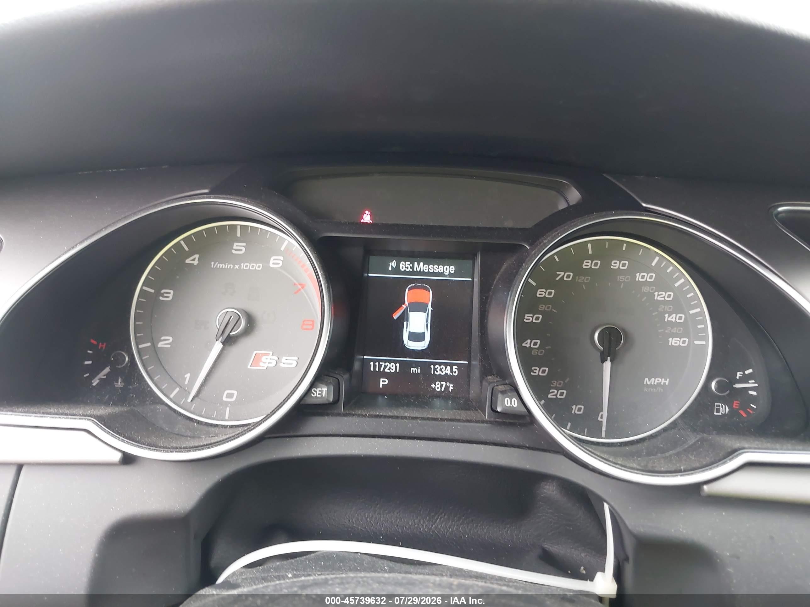 2014 Audi S5 3.0t Premium Plus Blue vin: WAUCGAFR7EA018465