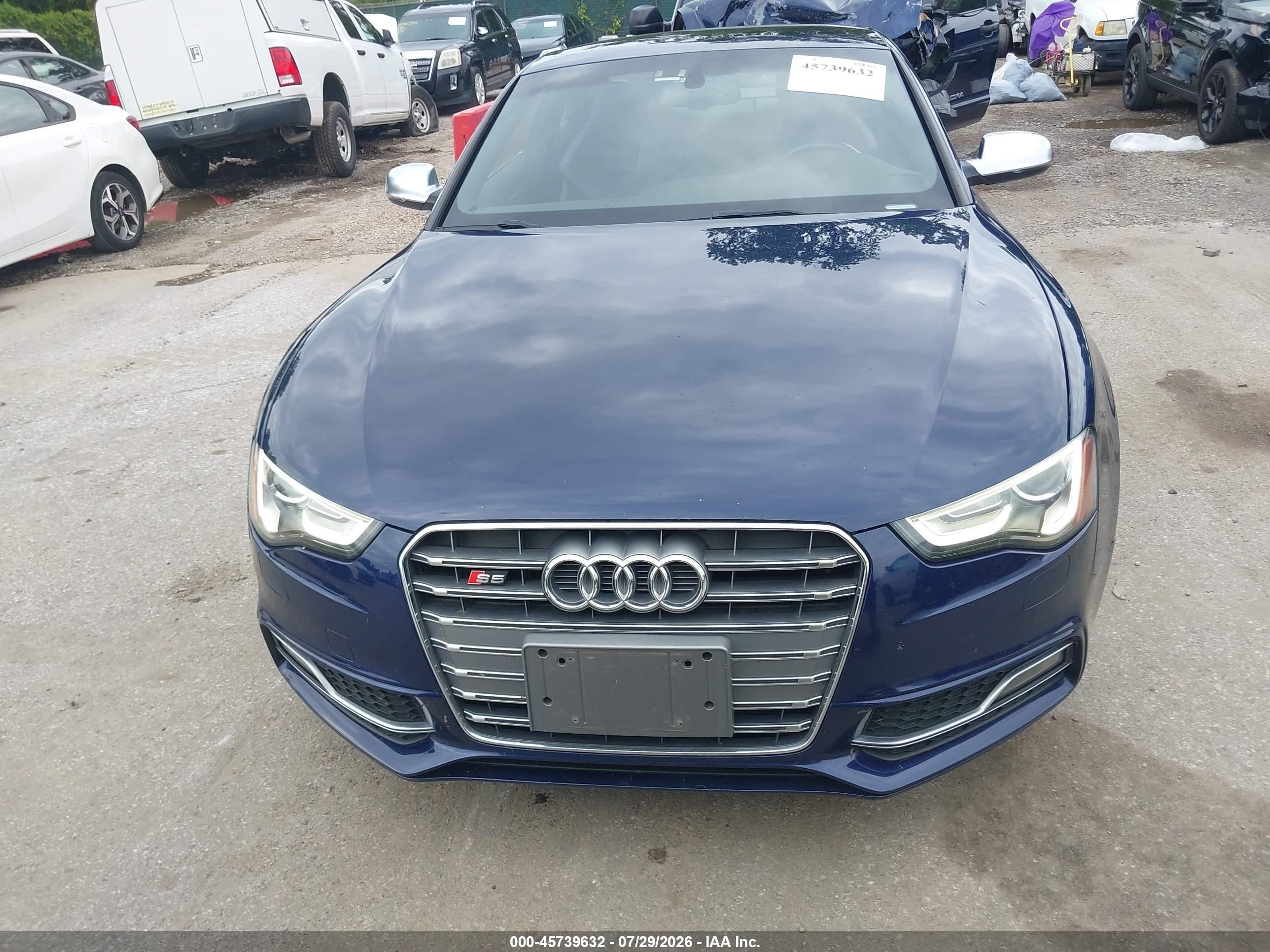 2014 Audi S5 3.0t Premium Plus Blue vin: WAUCGAFR7EA018465