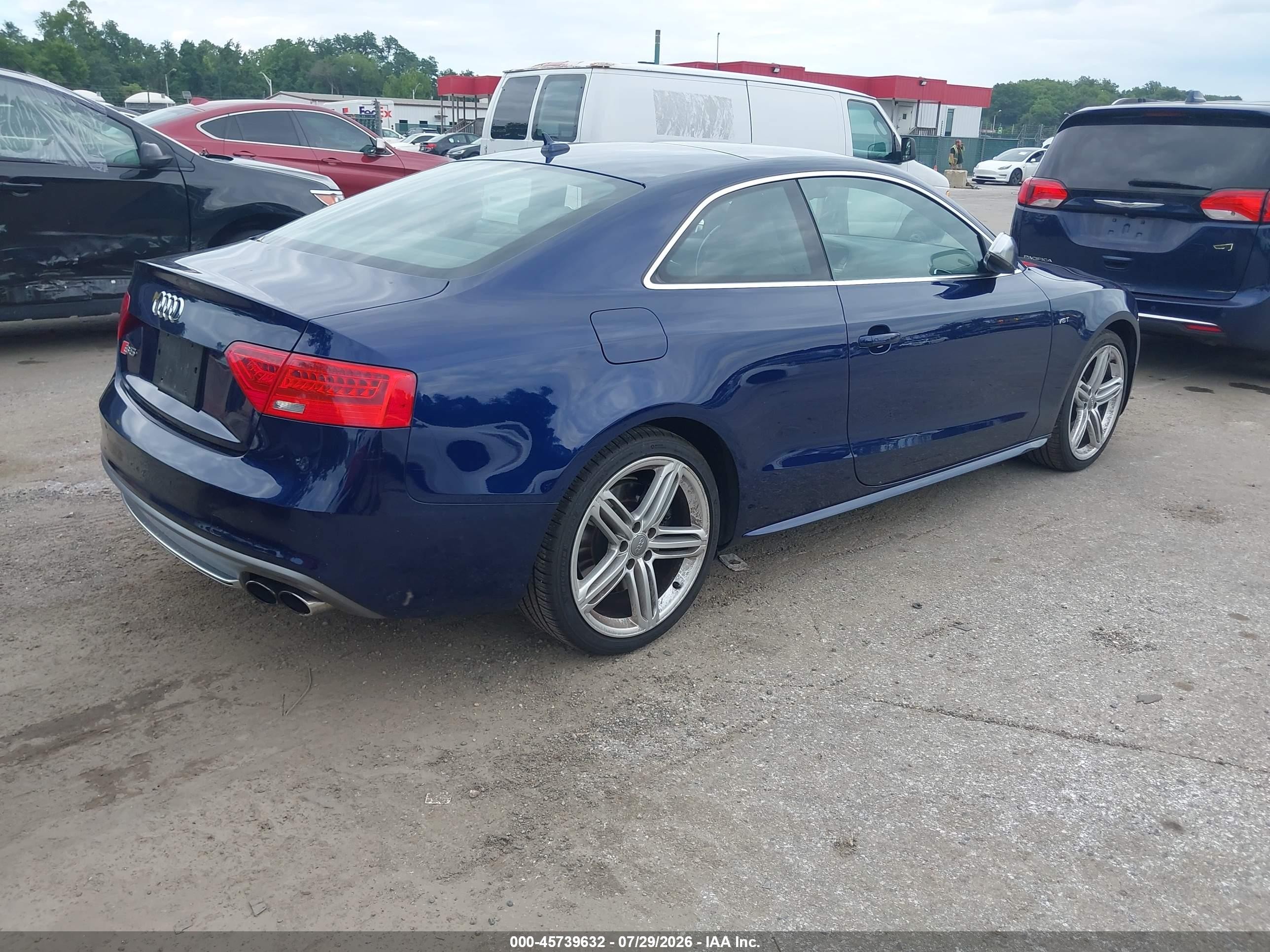 2014 Audi S5 3.0t Premium Plus Blue vin: WAUCGAFR7EA018465