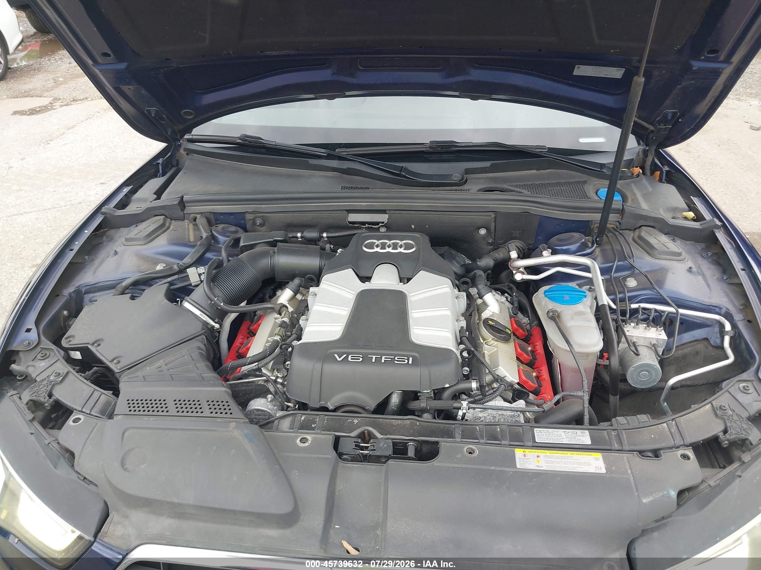 2014 Audi S5 3.0t Premium Plus Blue vin: WAUCGAFR7EA018465