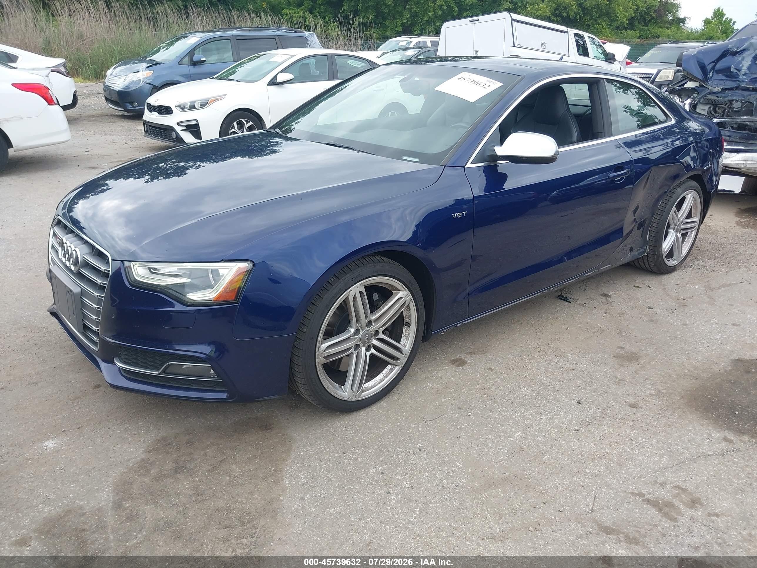 2014 Audi S5 3.0t Premium Plus Blue vin: WAUCGAFR7EA018465