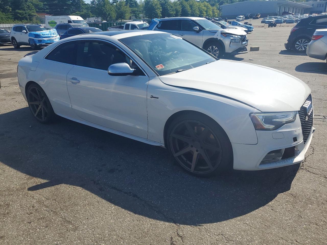 2013 Audi S5 Premium Plus White vin: WAUCGAFR8DA031496
