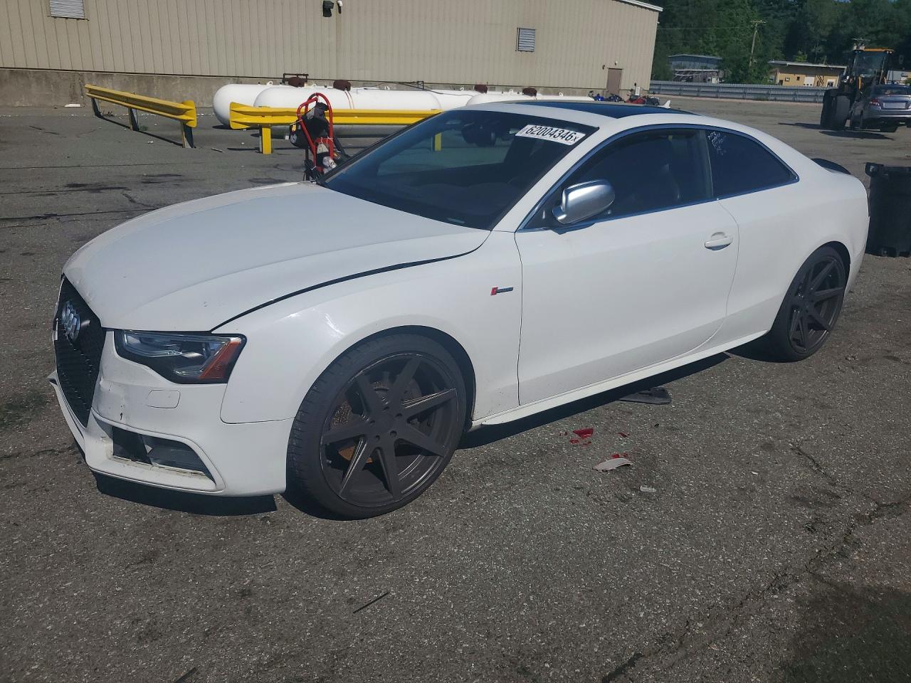 2013 Audi S5 Premium Plus White vin: WAUCGAFR8DA031496