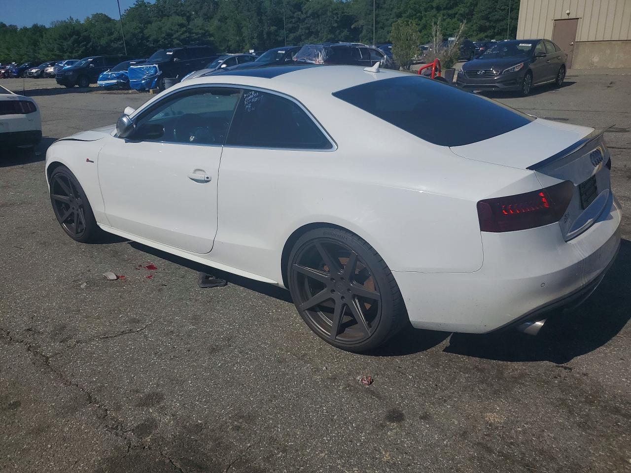 2013 Audi S5 Premium Plus White vin: WAUCGAFR8DA031496