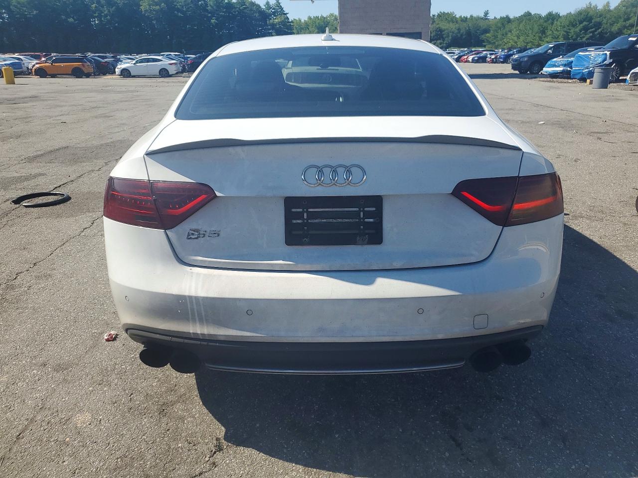2013 Audi S5 Premium Plus White vin: WAUCGAFR8DA031496