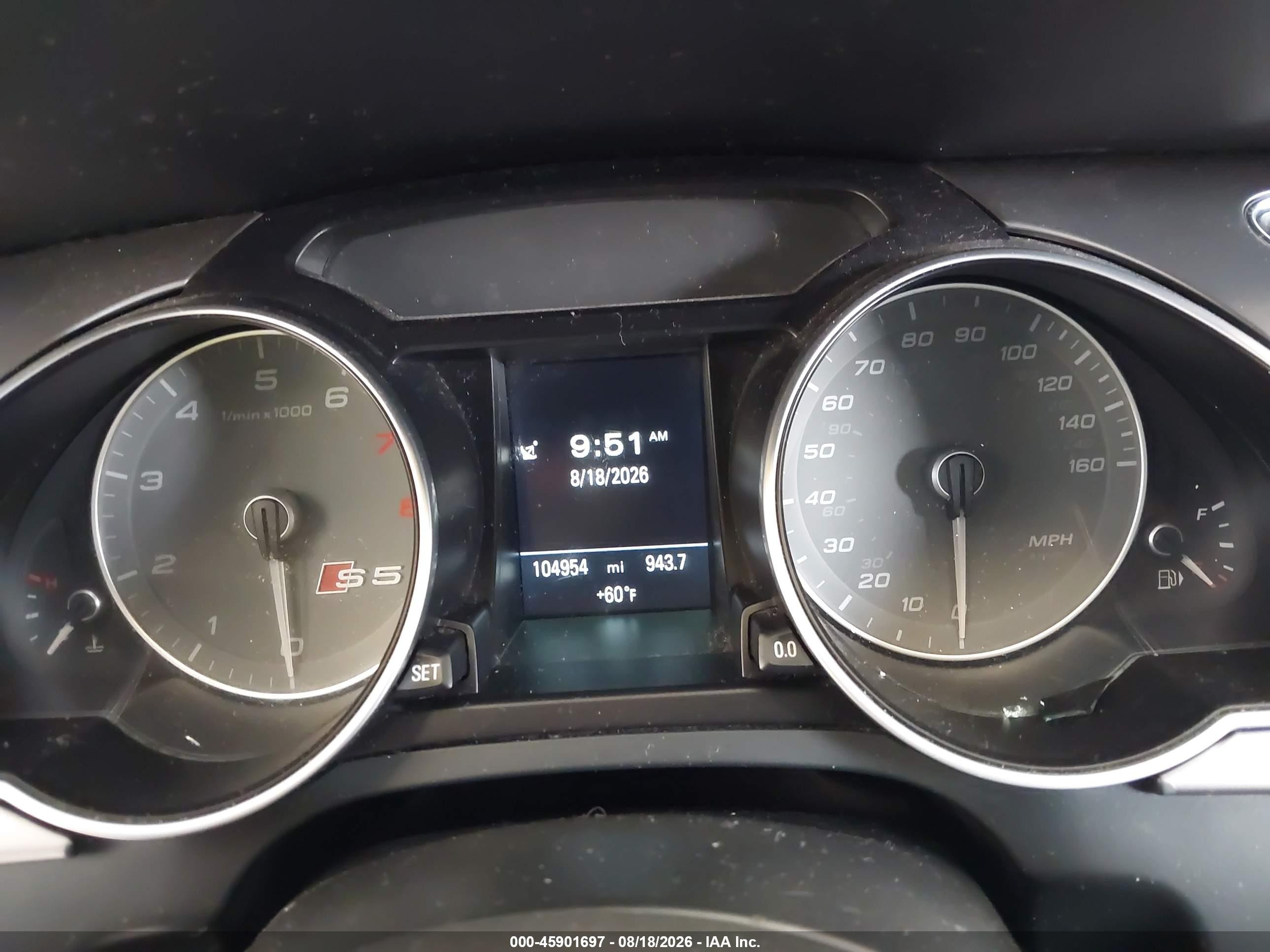 2014 Audi S5 3.0t Premium Plus Dark Blue vin: WAUCGAFR8EA015302