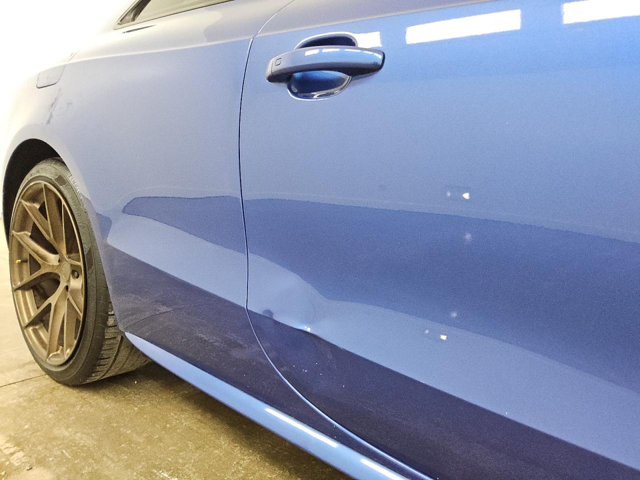 2015 Audi S5 Premium Plus Blue vin: WAUCGAFR8FA029461 Damage: Right Front Door, Dent(S) W/ Paint Dmg, 4 To 5 Inches