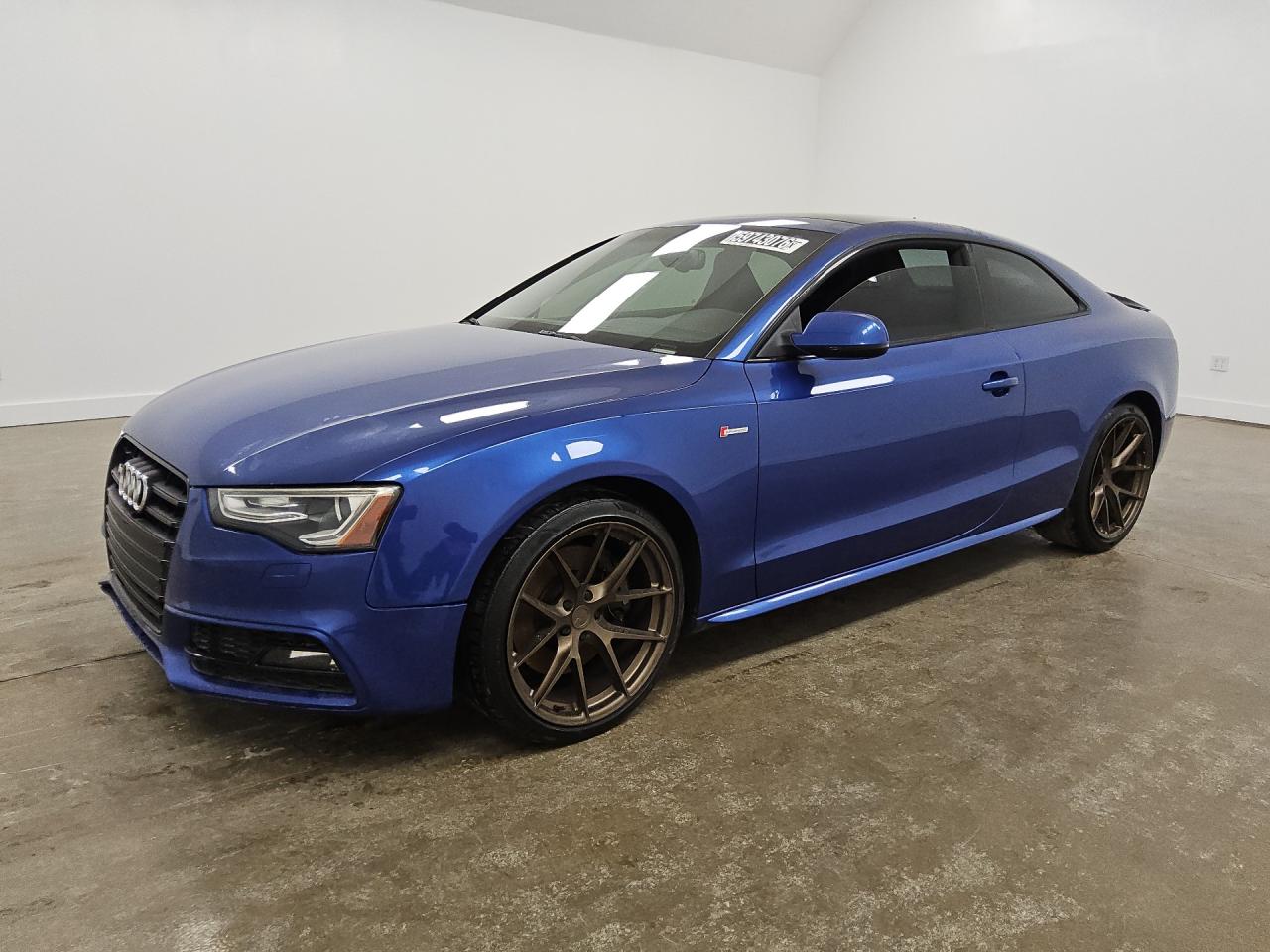 2015 Audi S5 Premium Plus Blue vin: WAUCGAFR8FA029461 Damage: Left Rear Tire, Worn, Replacement Required