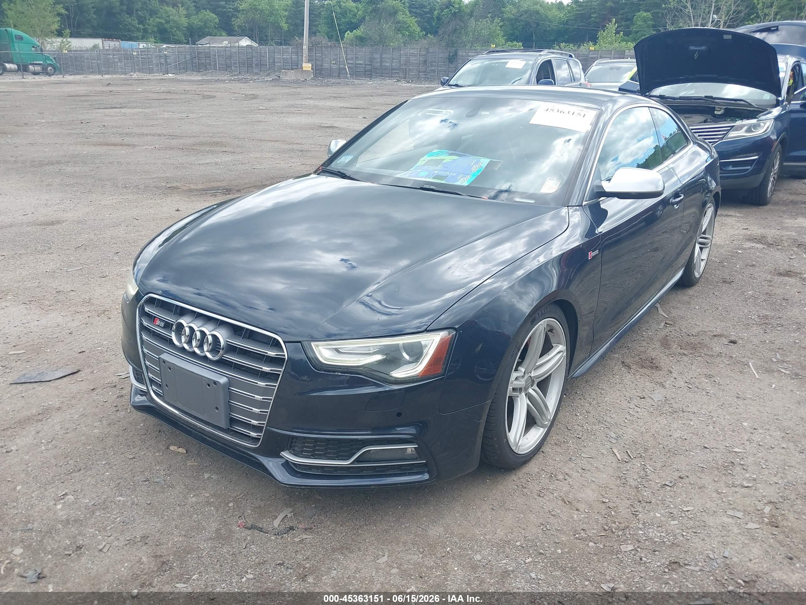 2013 Audi S5 3.0t Premium Plus Dark Blue vin: WAUCGAFRXDA002291