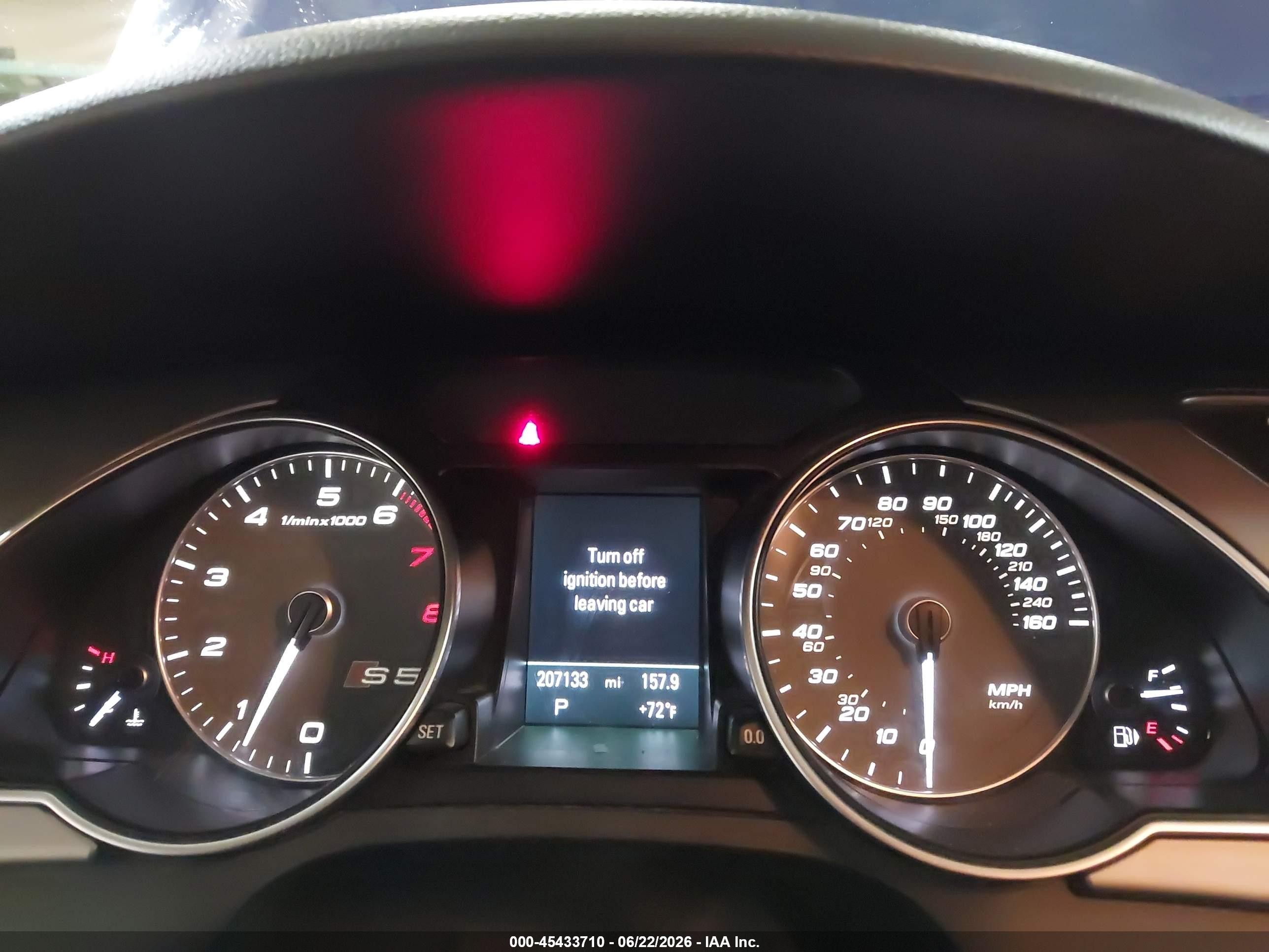 2013 Audi S5 3.0t Premium Plus Blue vin: WAUCGAFRXDA032018