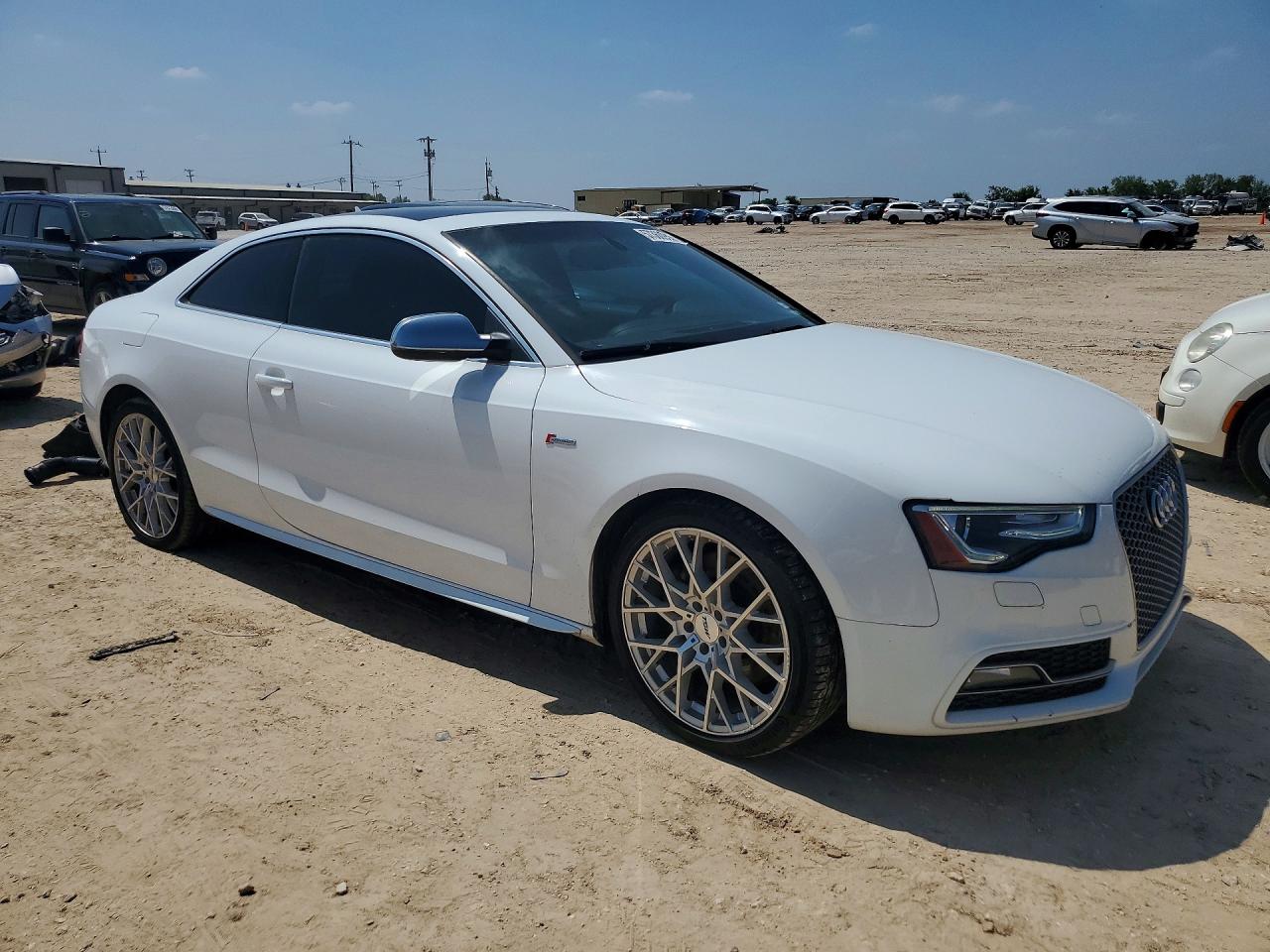 2014 Audi S5 Premium Plus Белый vin: WAUCGAFRXEA006049