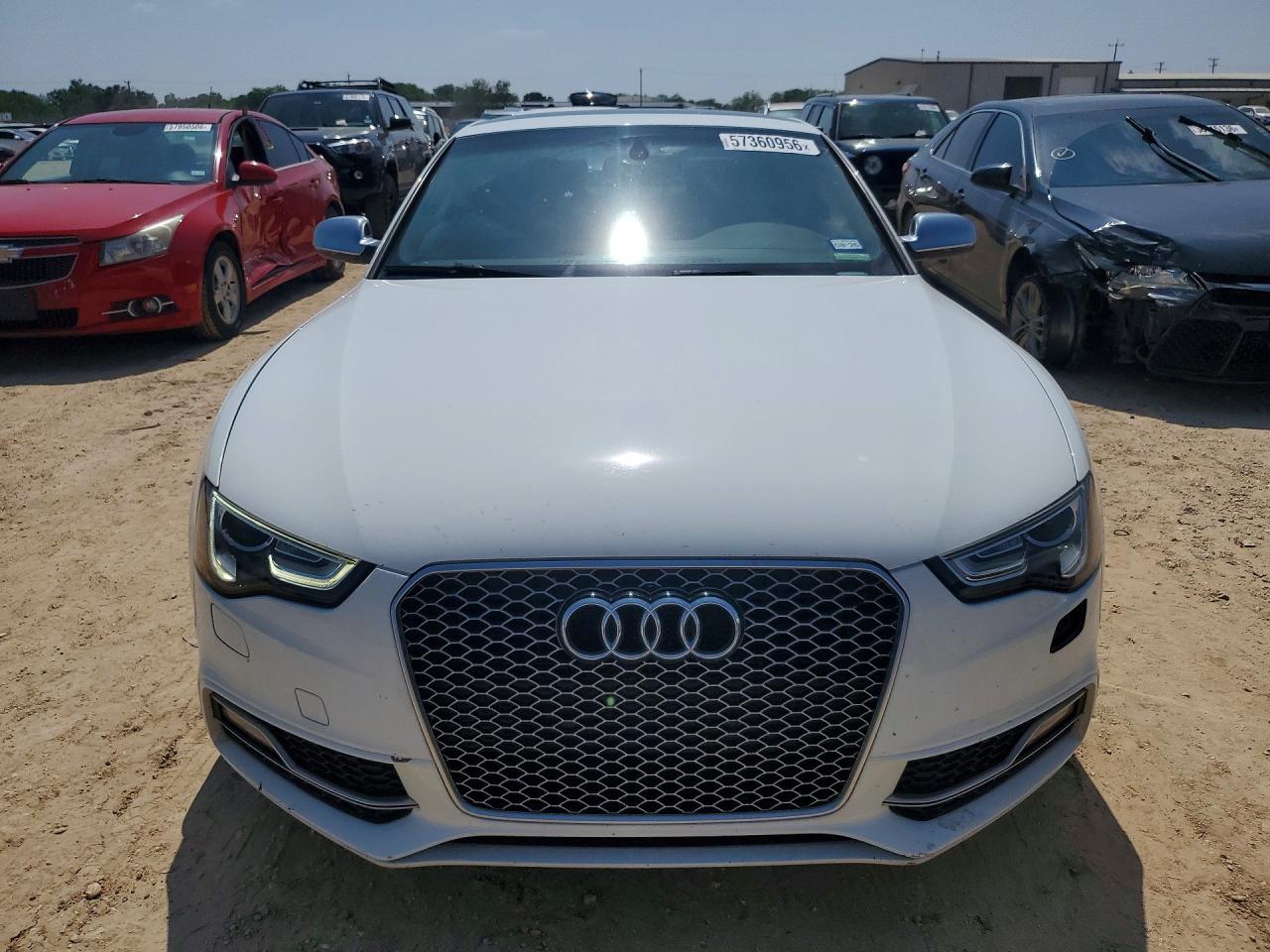 2014 Audi S5 Premium Plus Белый vin: WAUCGAFRXEA006049