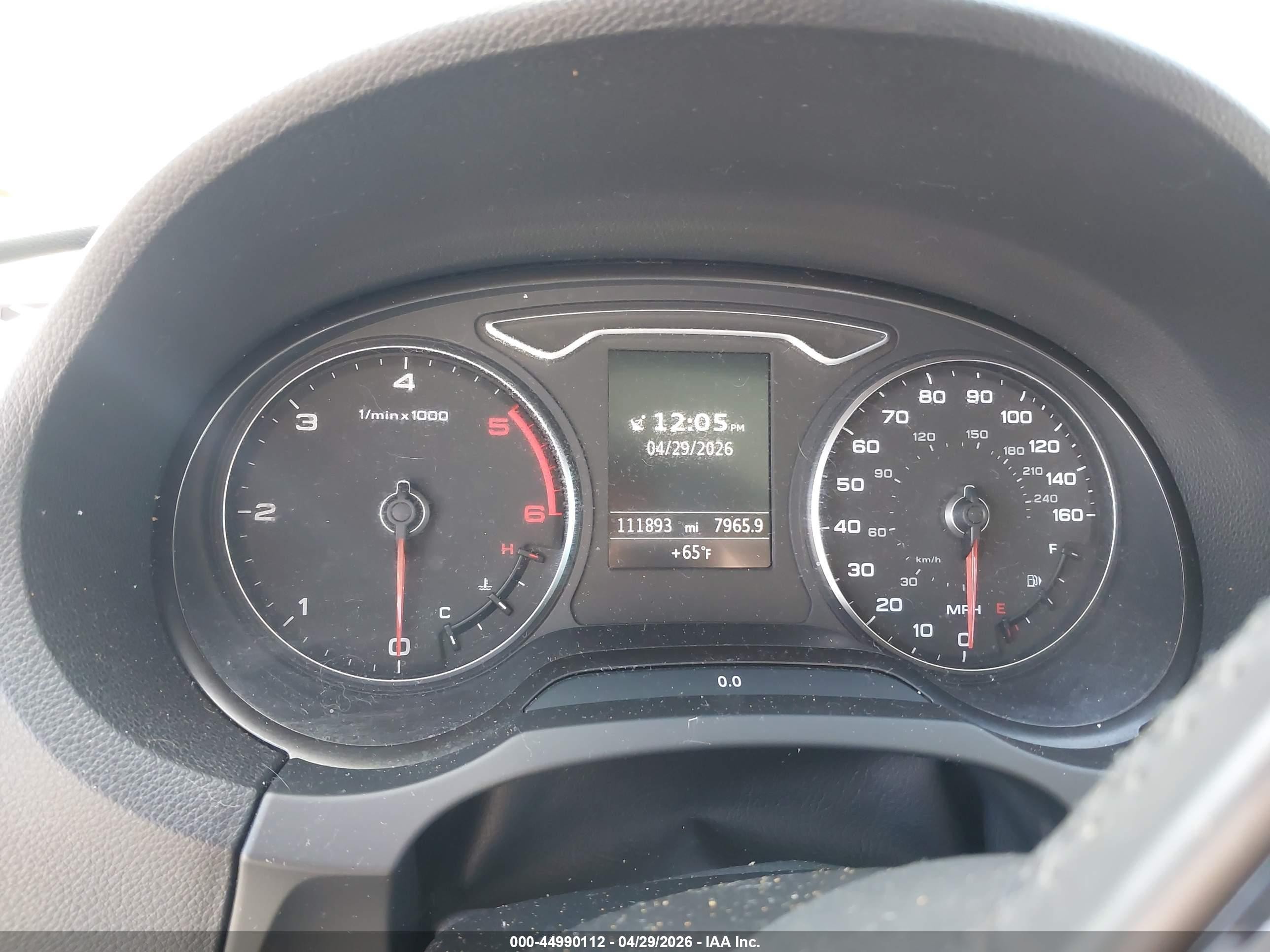 2015 Audi A3 2.0 Tdi Premium Black vin: WAUCJGFF0F1071908