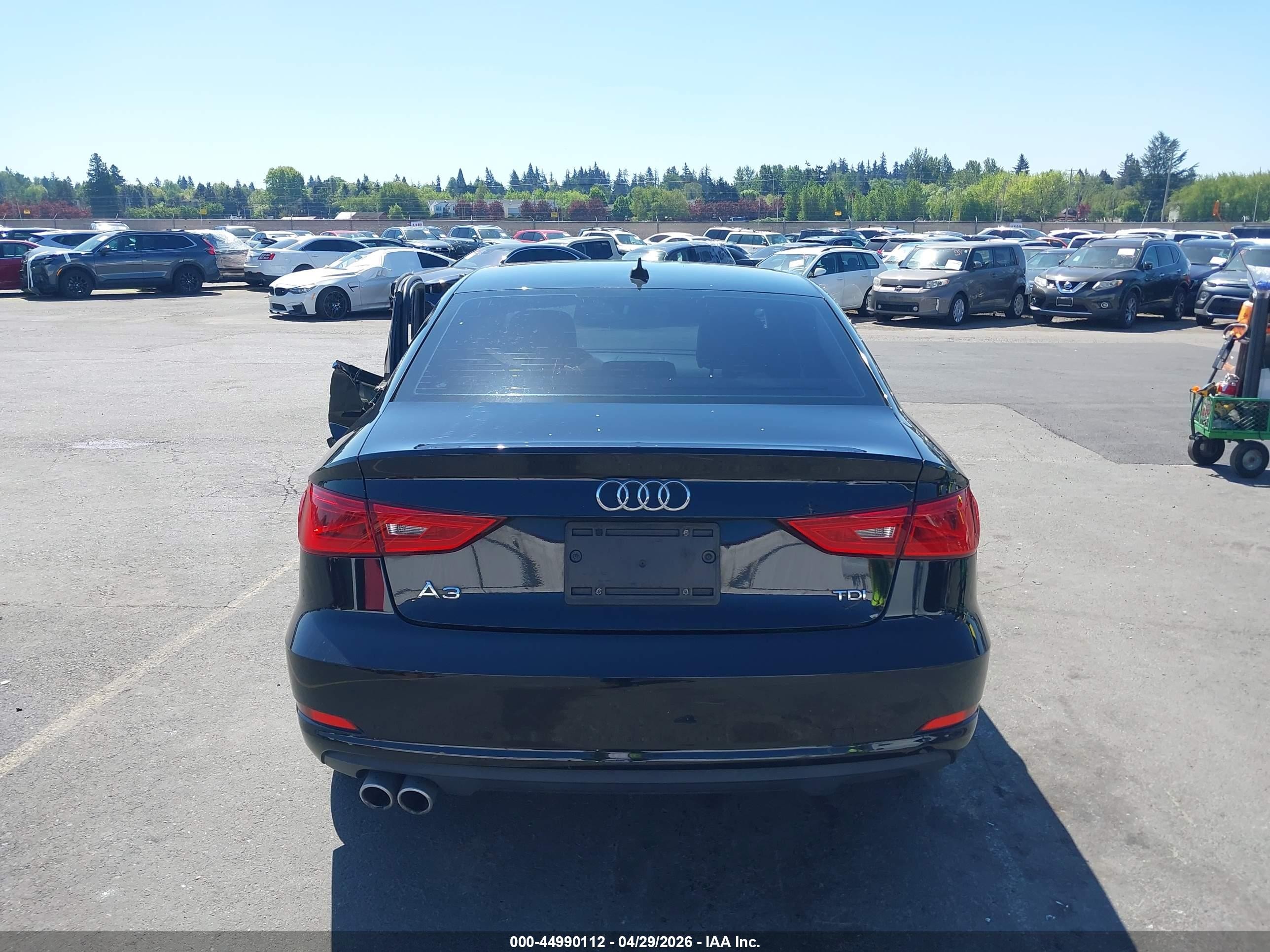2015 Audi A3 2.0 Tdi Premium Black vin: WAUCJGFF0F1071908
