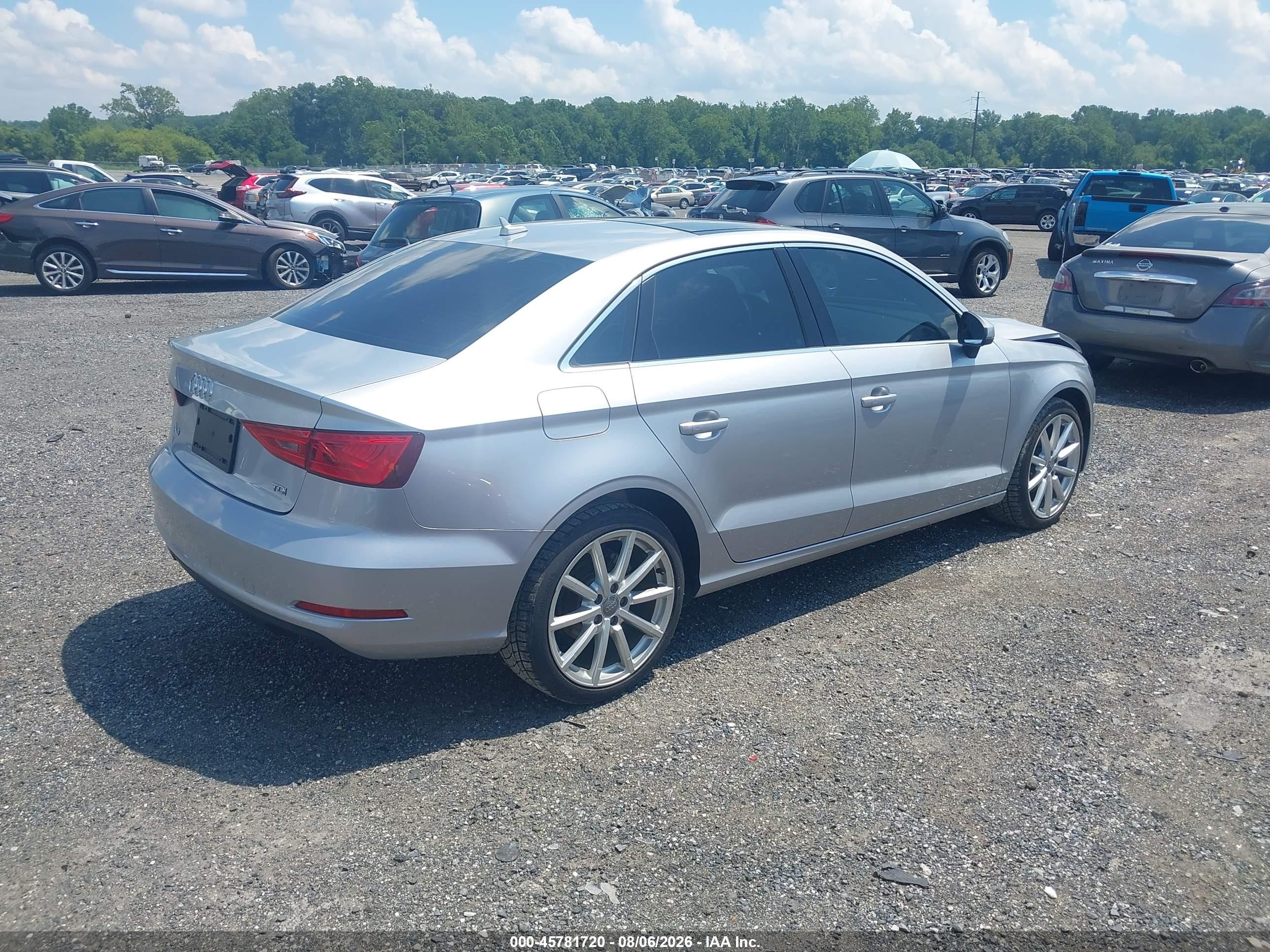 2015 Audi A3 2.0 Tdi Premium Silver vin: WAUCJGFF5F1062850