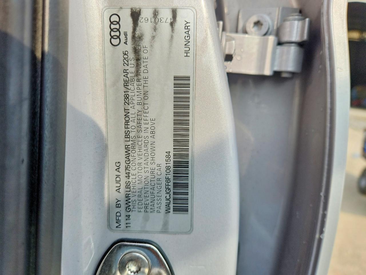 2015 Audi A3 Premium Plus Silver vin: WAUCJGFF6F1081584