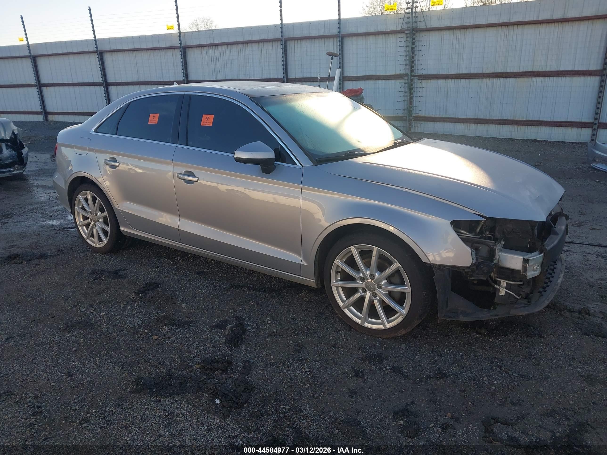 2015 Audi A3 2.0 Tdi Premium Silver vin: WAUCJGFF8F1076208
