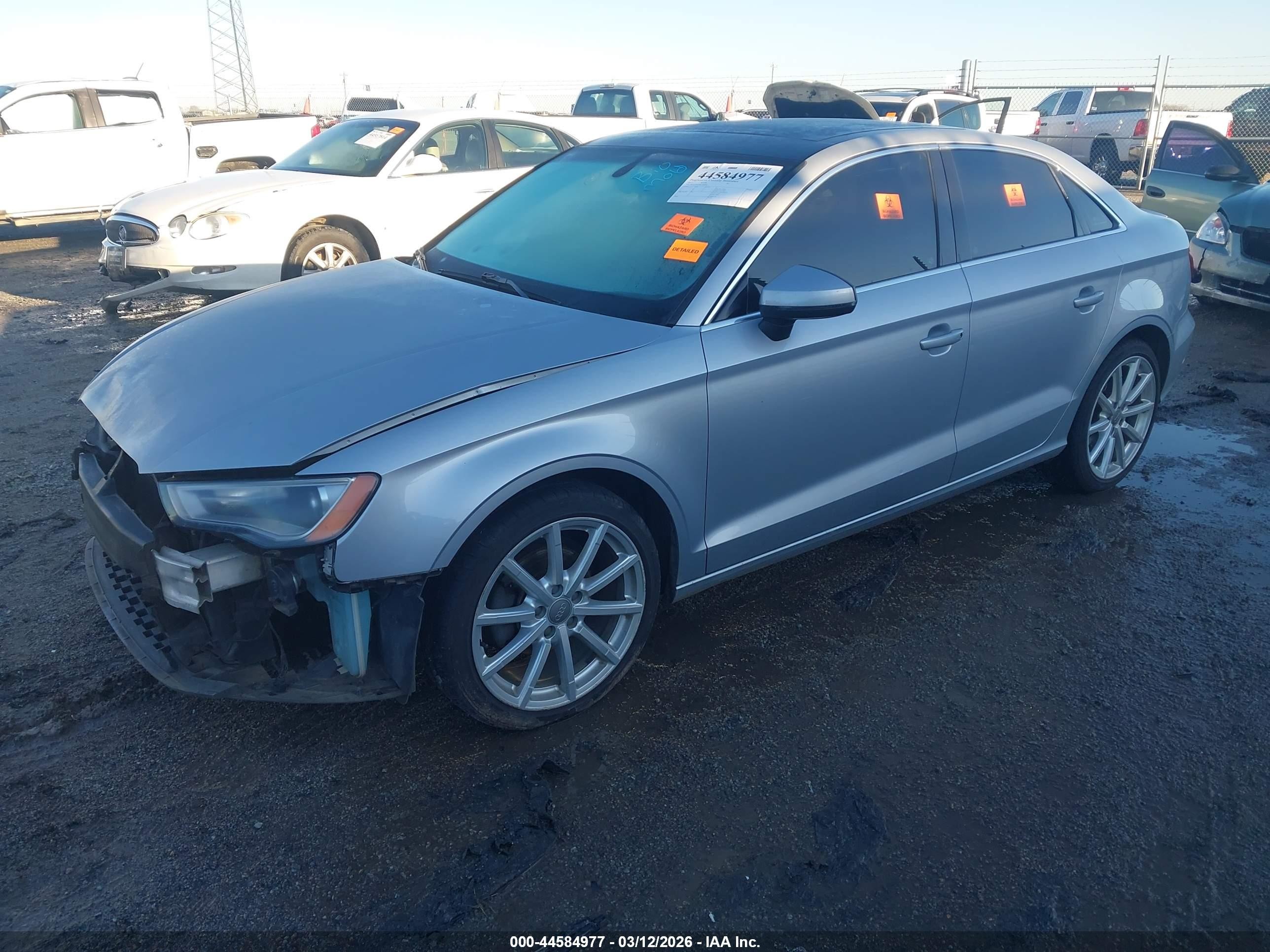 2015 Audi A3 2.0 Tdi Premium Silver vin: WAUCJGFF8F1076208