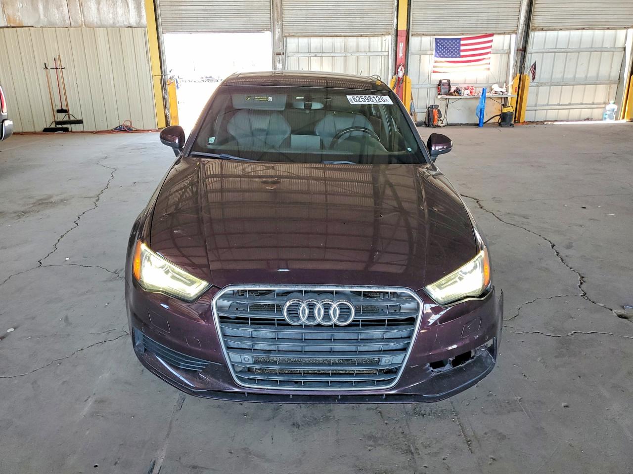 2015 Audi A3 Premium Plus Maroon vin: WAUCJGFF9F1044304