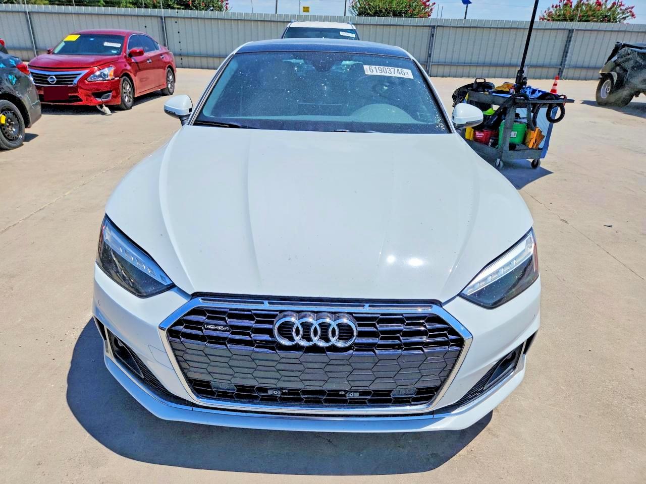2020 Audi A5 Premium Plus White vin: WAUCNCF57LA003086