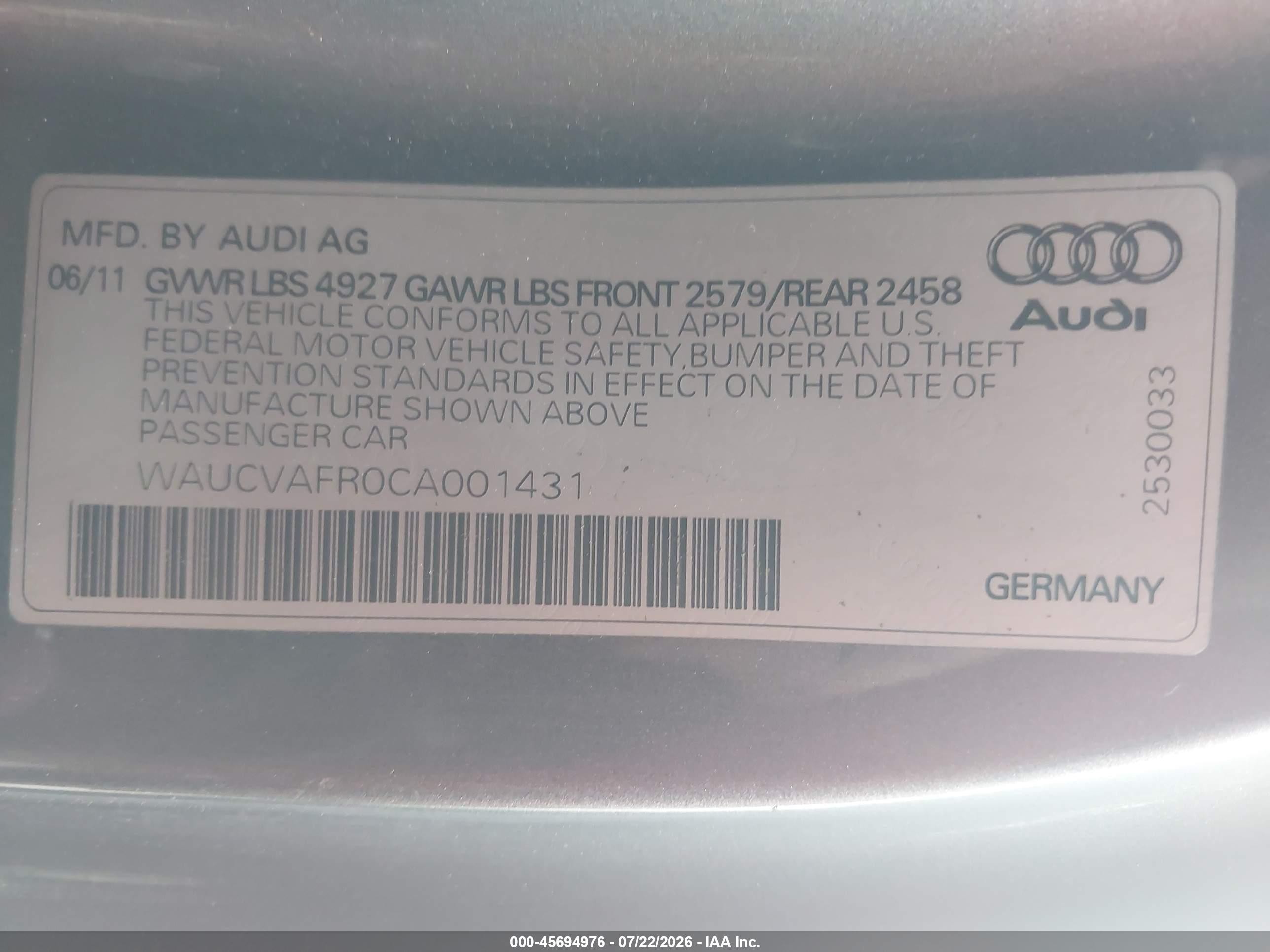 2012 Audi S5 Premium Plus Черный vin: WAUCVAFR0CA001431